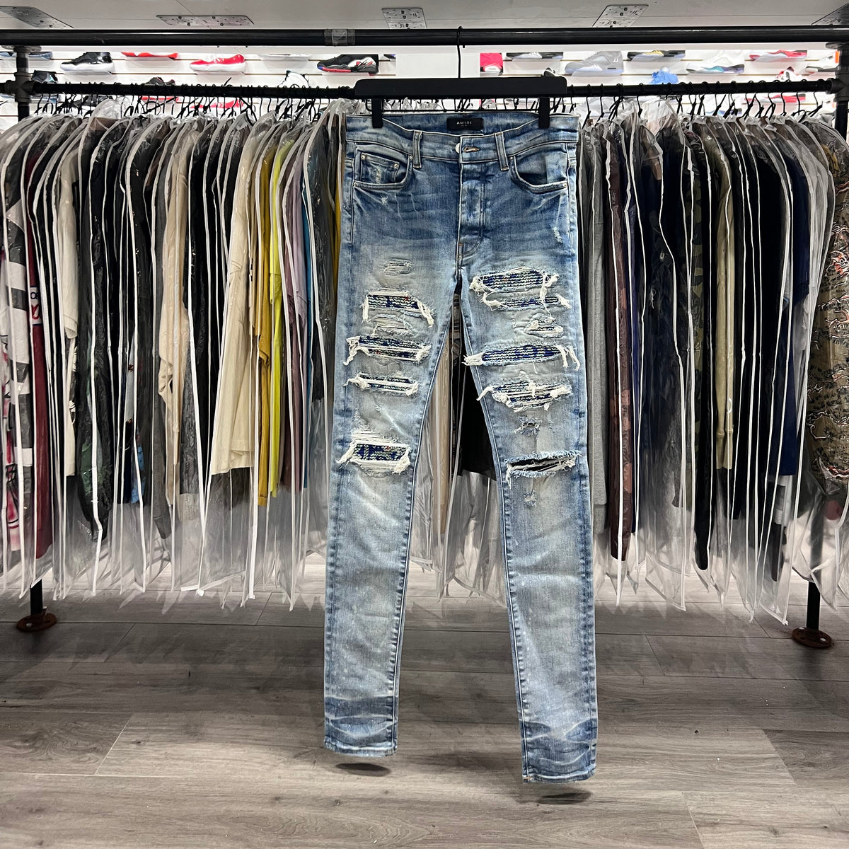 Amiri MX1 Floral Multicolor Jeans (Lightly Worn)