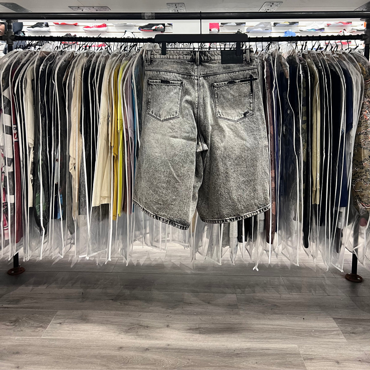 RTA Gustavo Denim Shorts Stone Haze