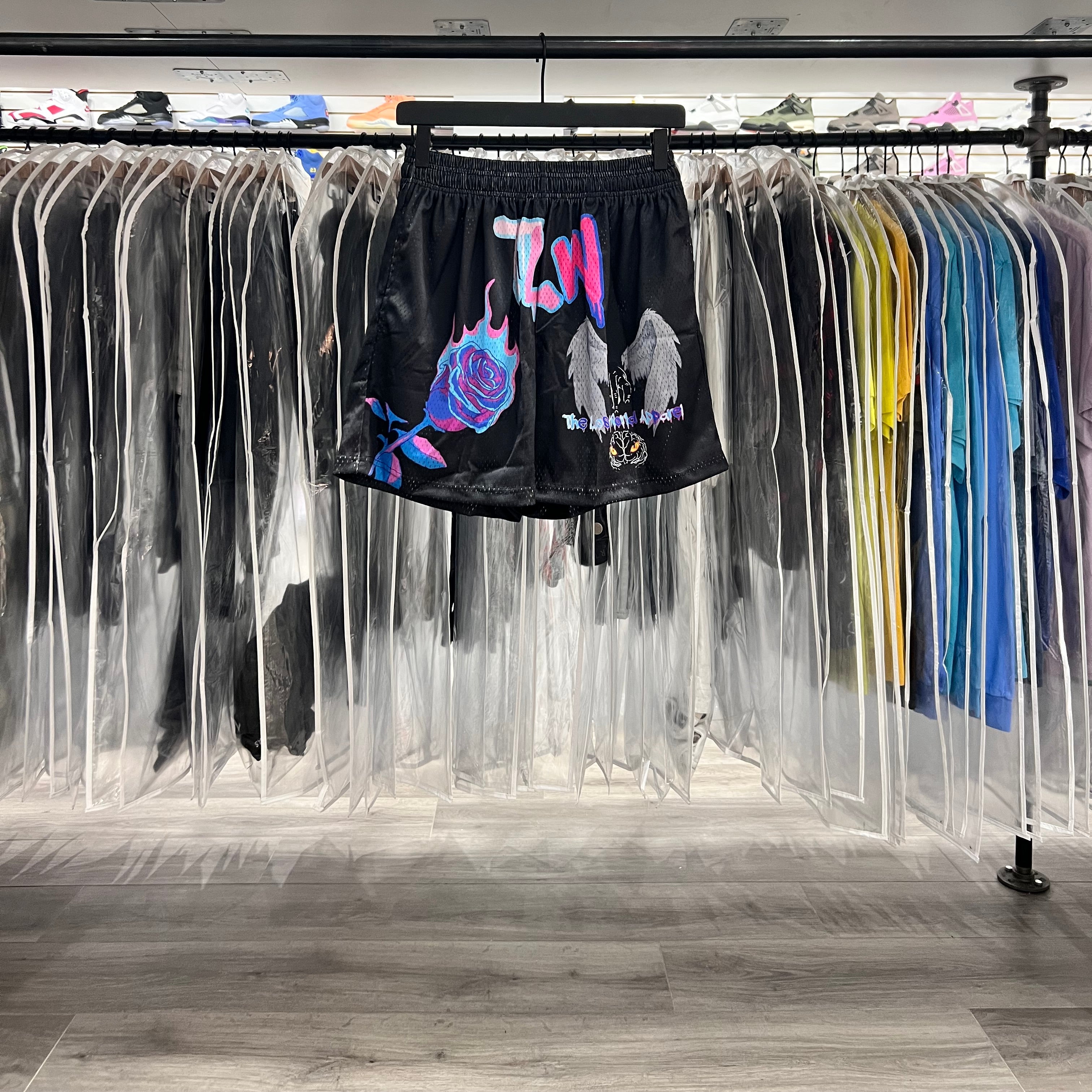 The Lost World Apparel Mesh Shorts Black