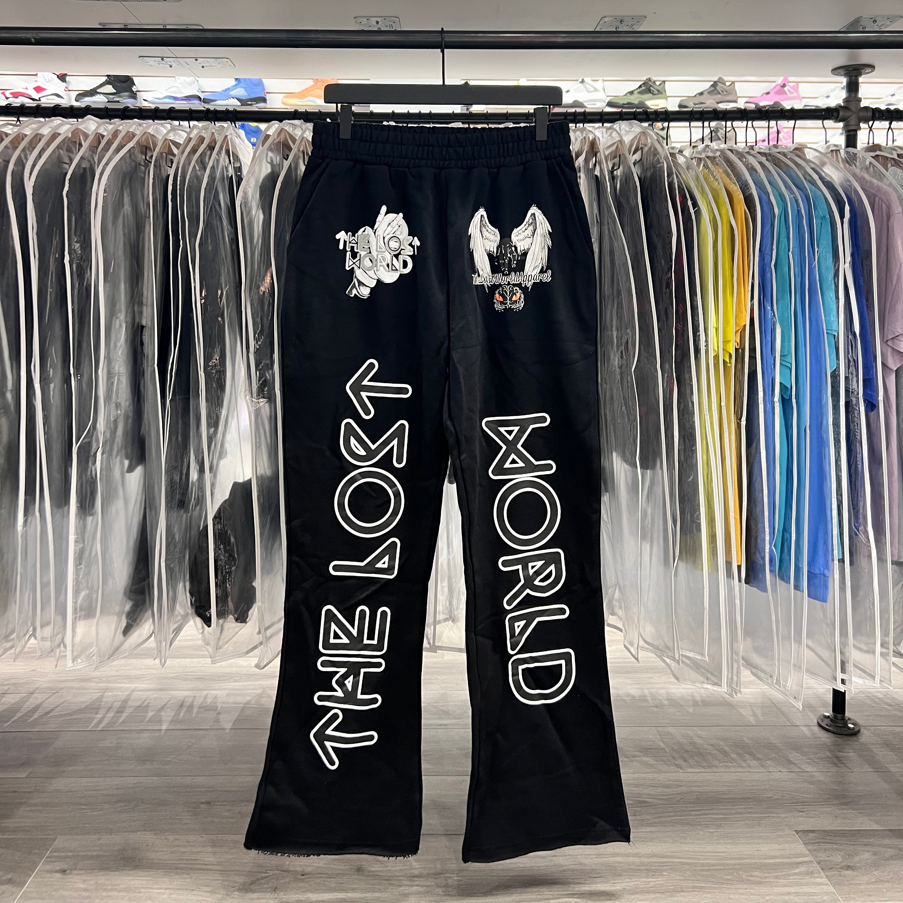 The Lost World Apparel Flare Sweatpants Black