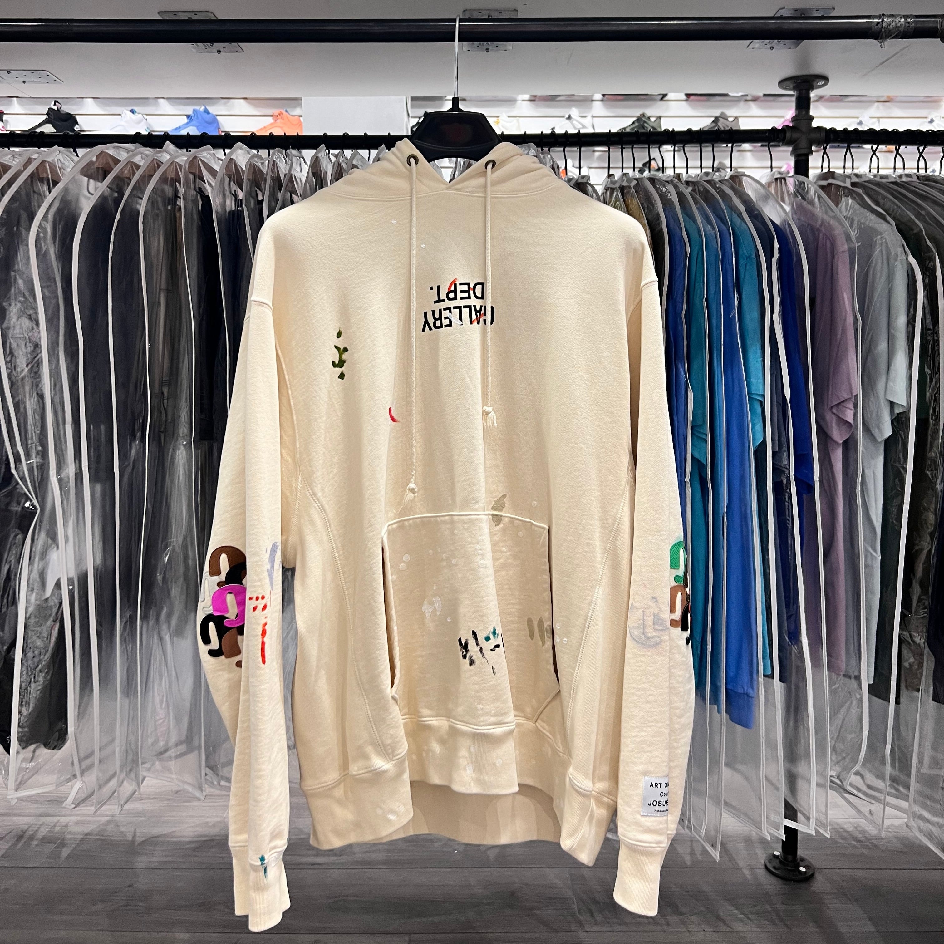 Gallery Dept G Patch Hoodie Cream (Lightly Worn)