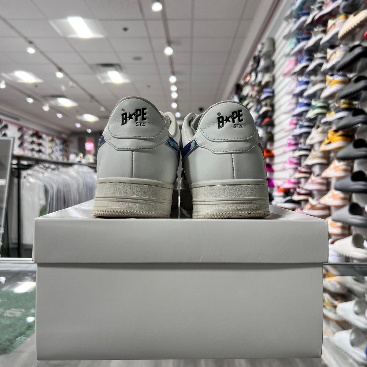 A Bathing Ape Bape Sta Low ABC Camo White Blue Air Force (Lightly Worn+Replacement Box)