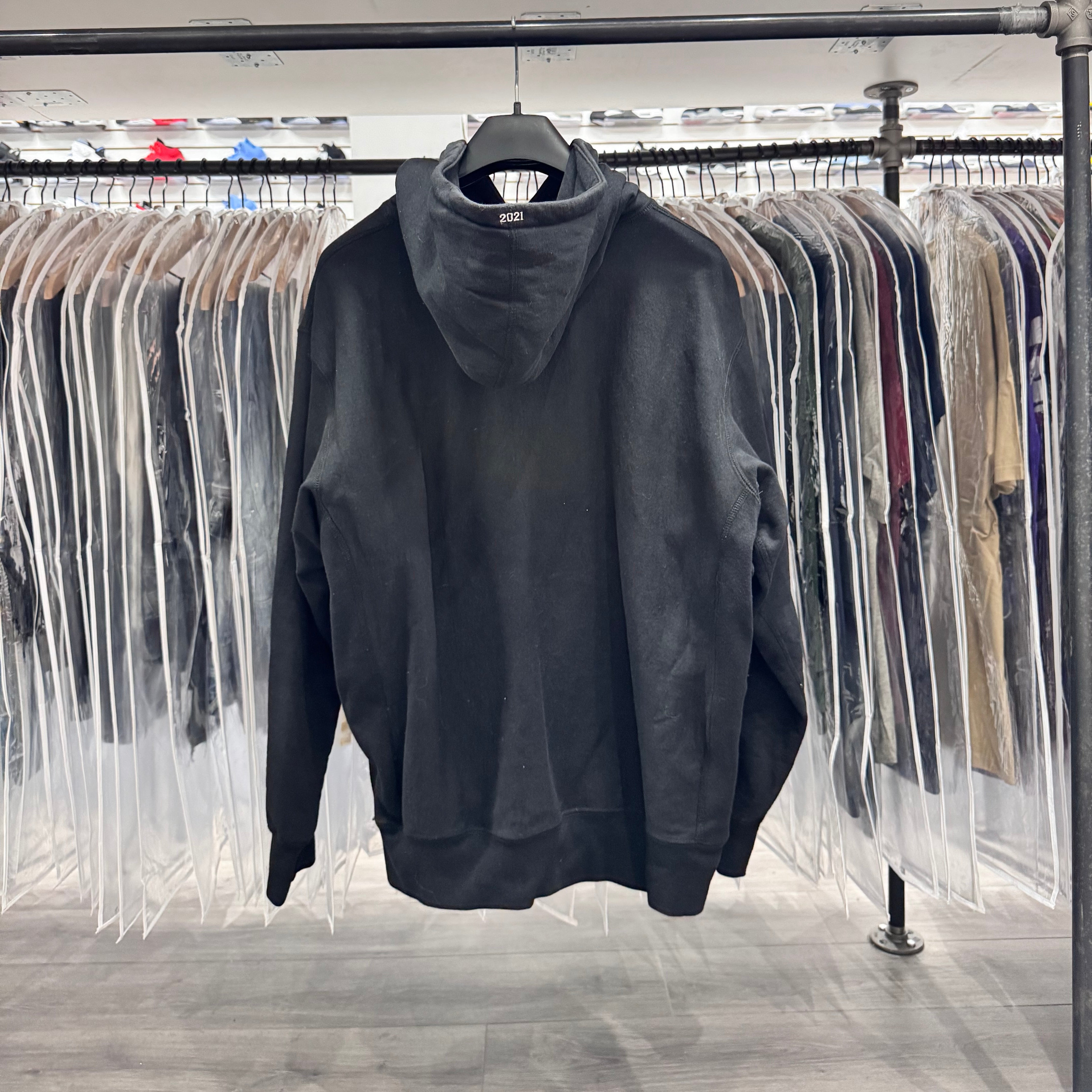 Supreme Box Logo Hoodie Black On Black (Lightly Worn)