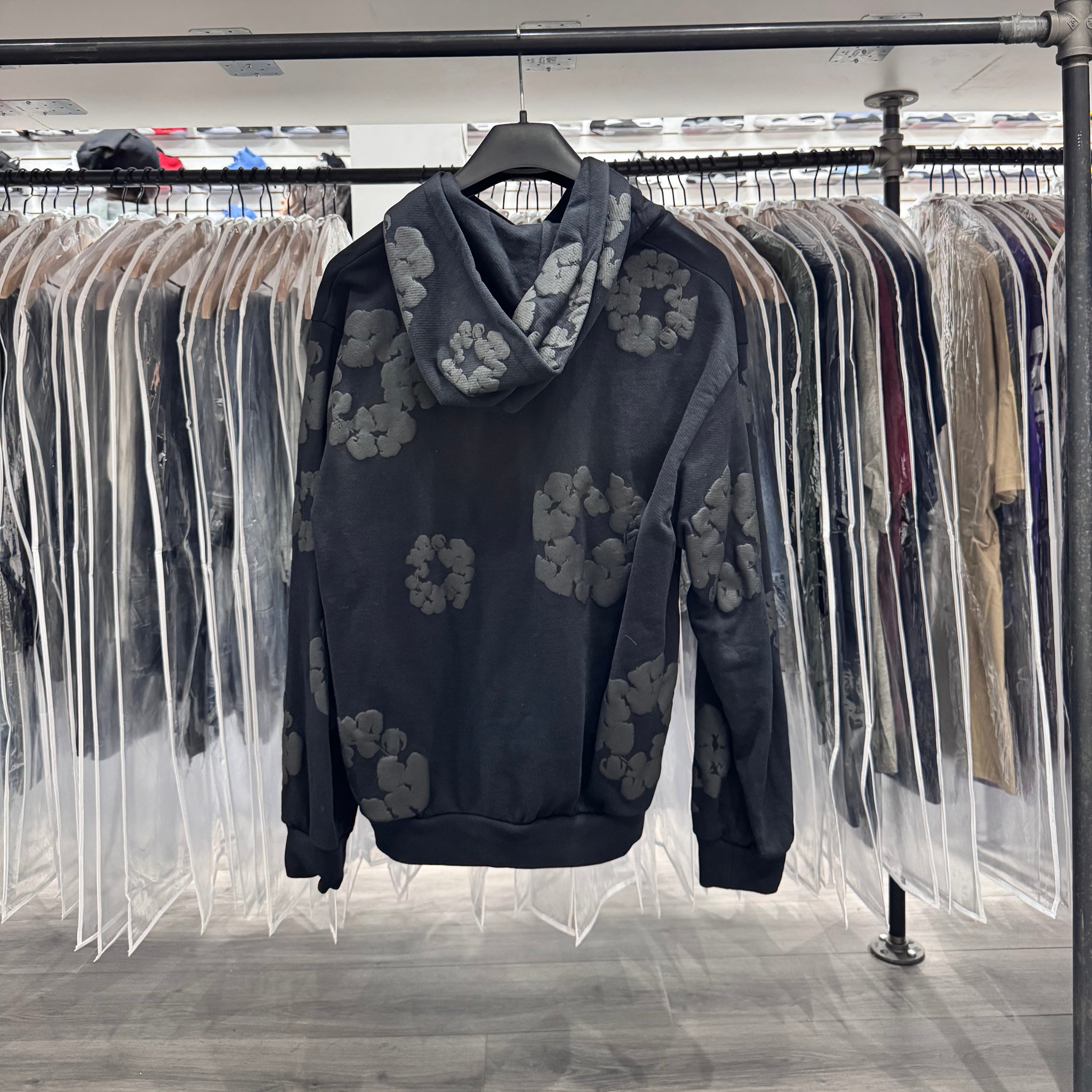 Denim Tears Hoodie Black Mono Chrome (Lightly Worn)