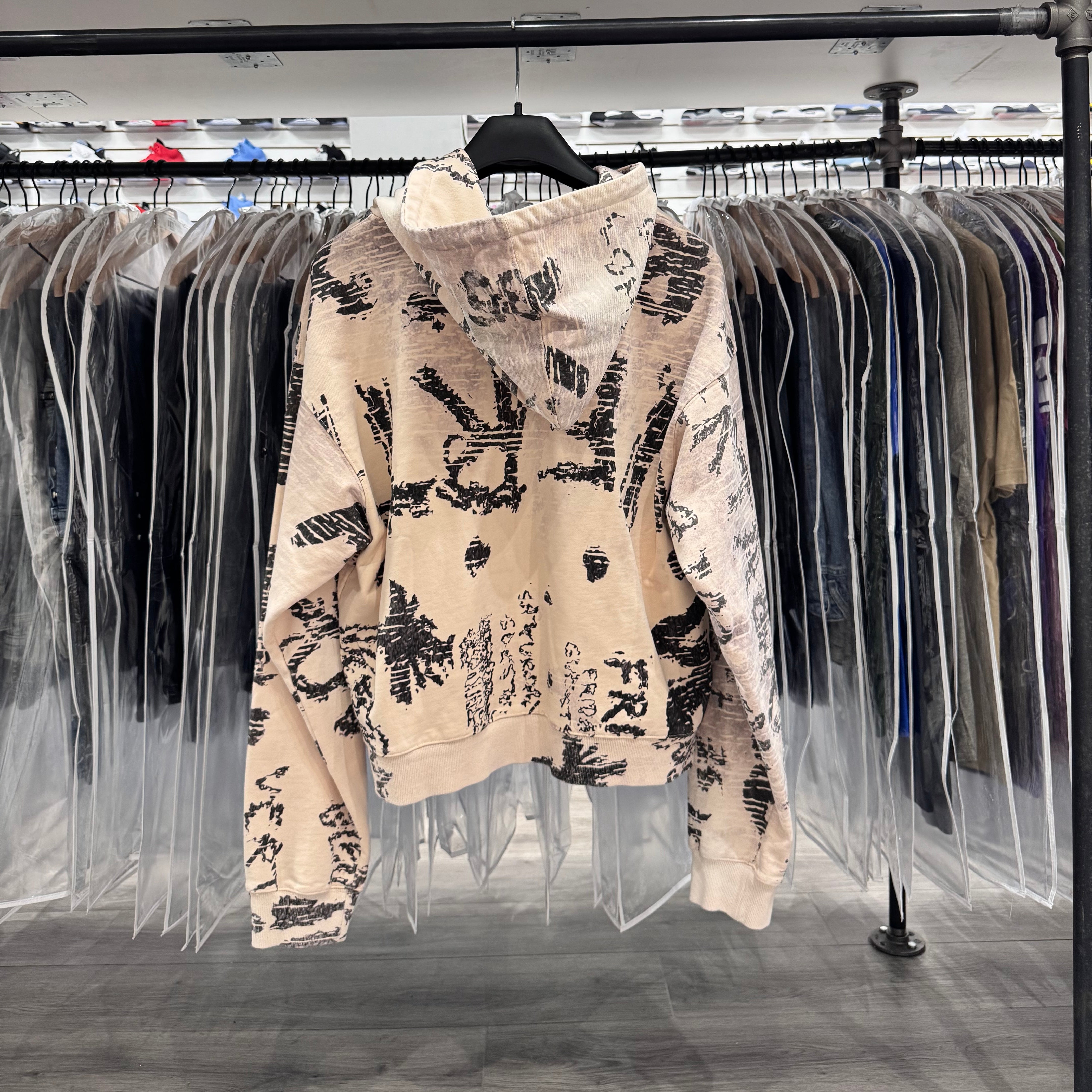 Vertabrae Zip Up Ivory Graffiti