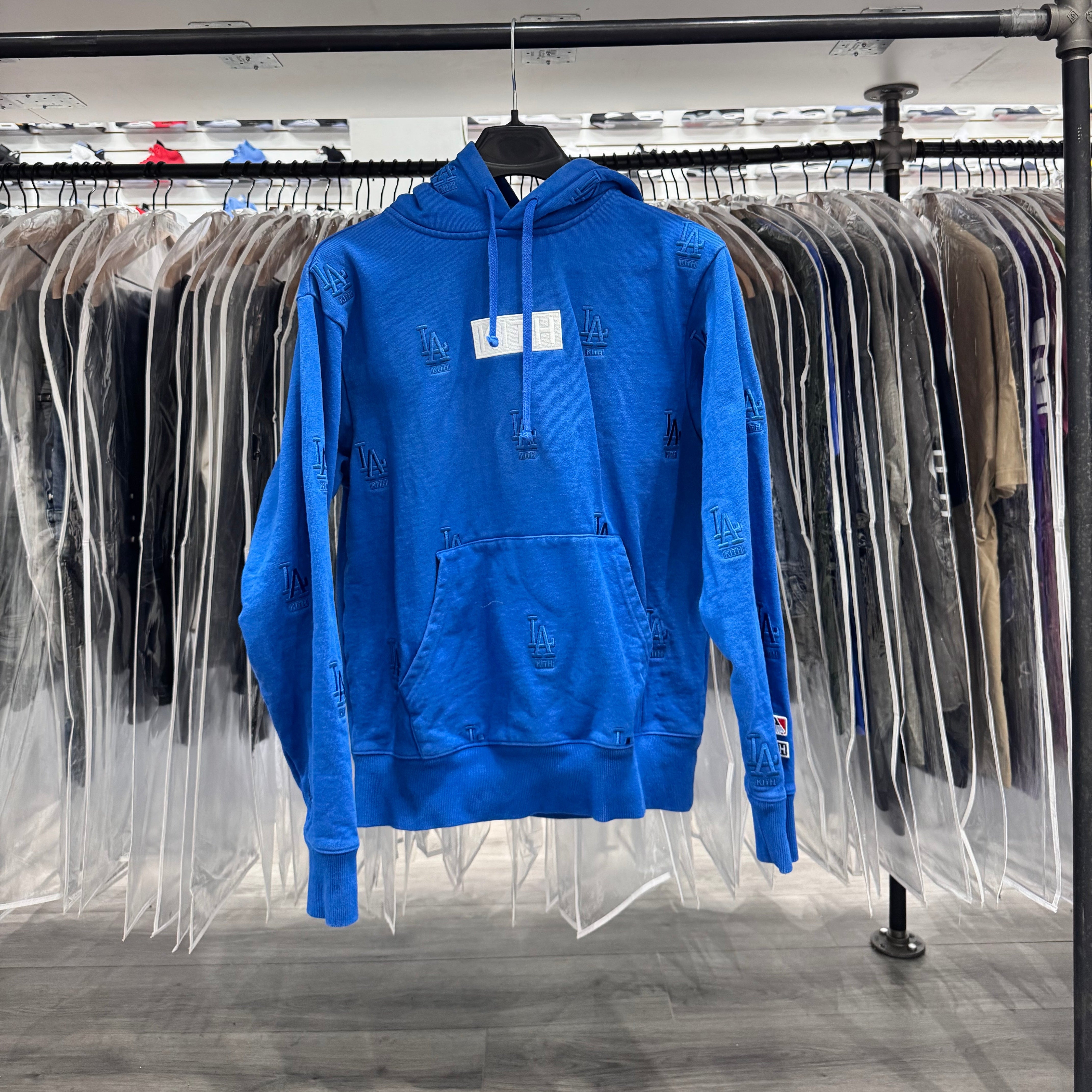 Kith X LA Dodgers Hoodie Blue (Lightly Worn)