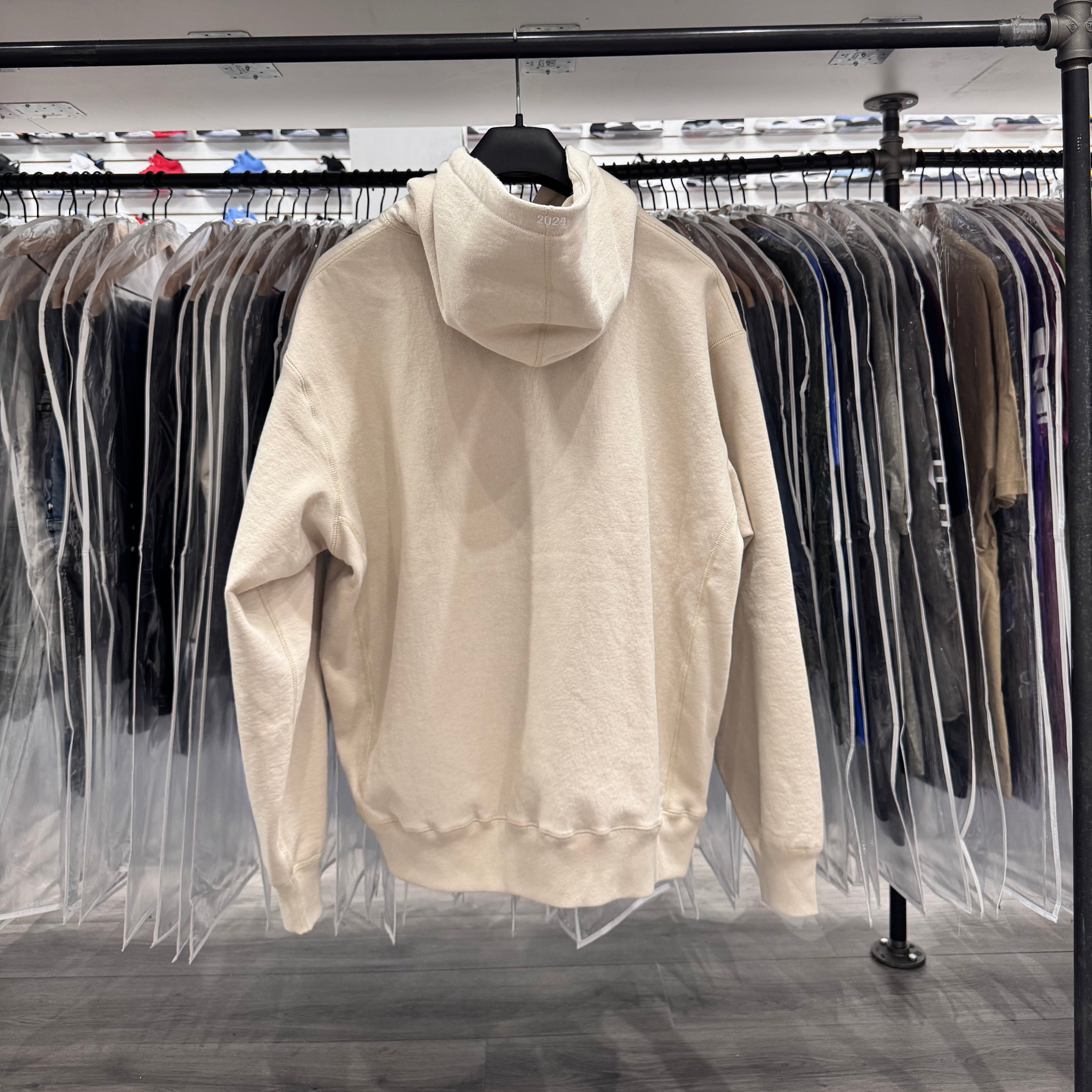 Supreme Box Logo Hoodie Cream