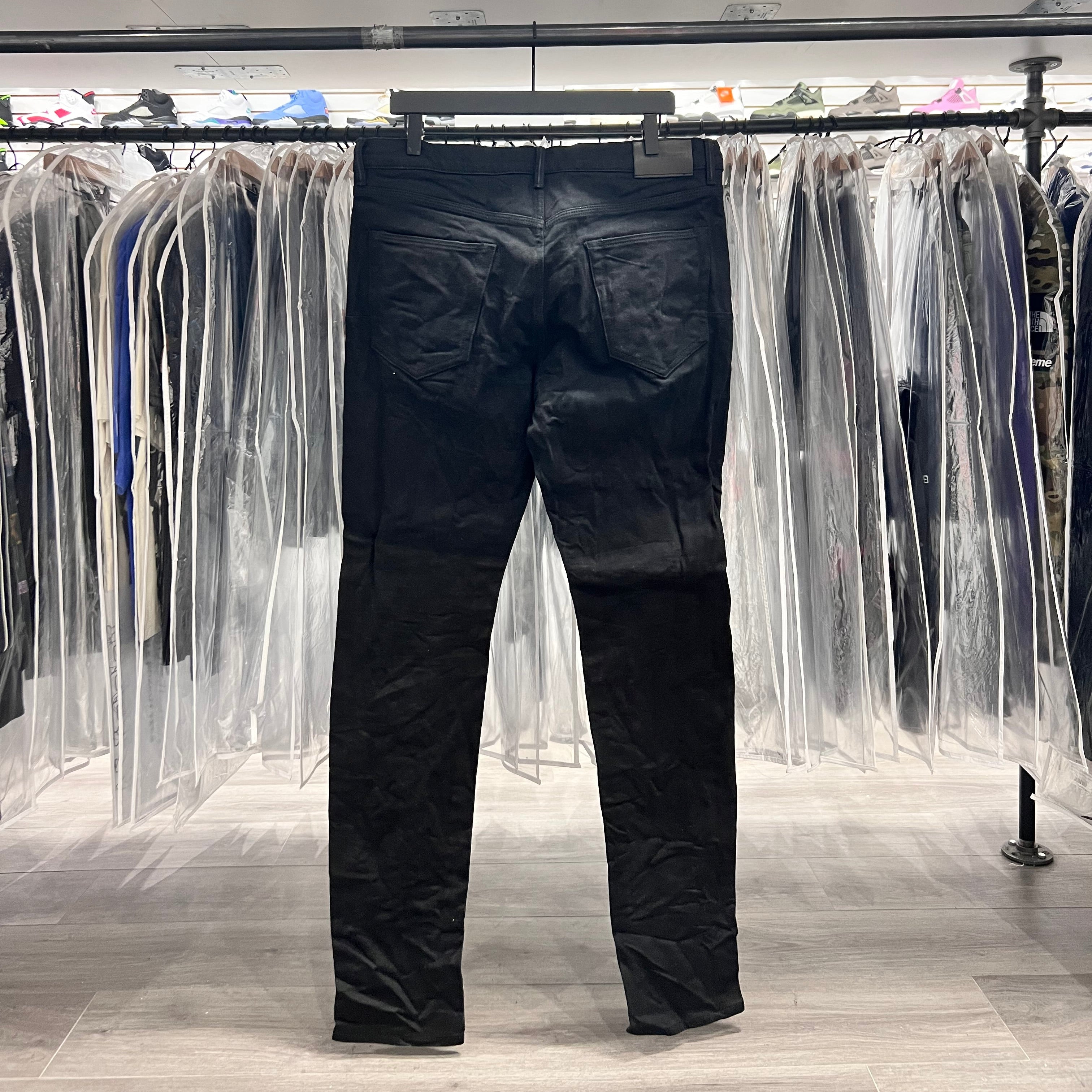 Purple Jeans All Black Relaxed (Lightly Worn)