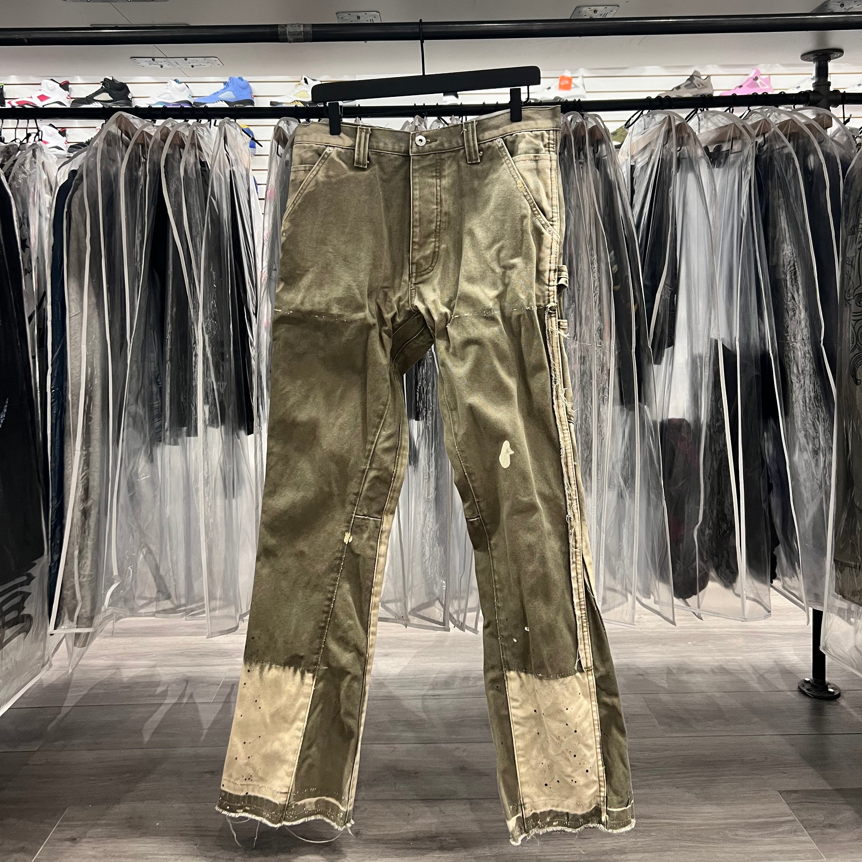 Gallery Dept La Flare Carpenter Pants Moss (Lightly Worn)