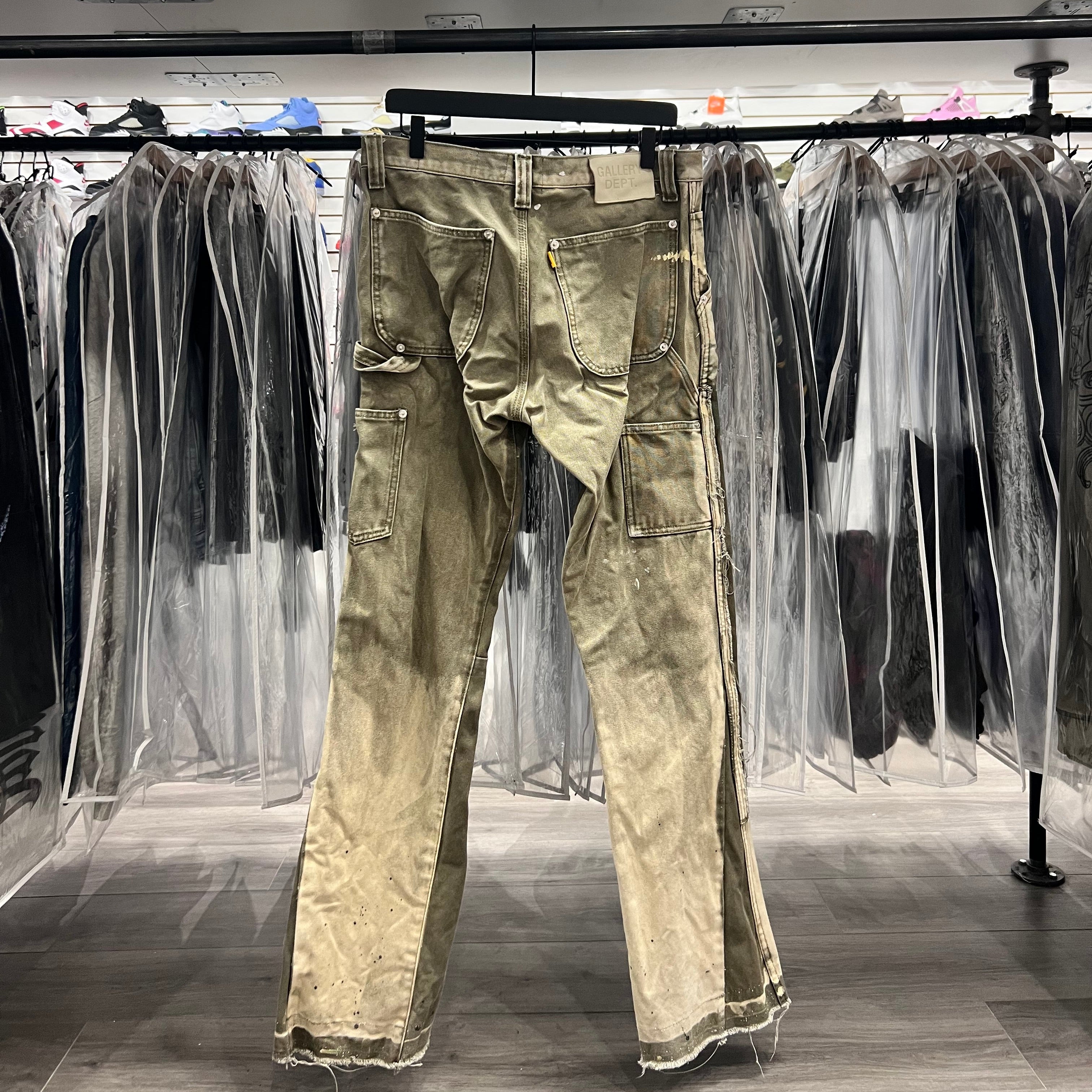 Gallery Dept La Flare Carpenter Pants Moss (Lightly Worn)
