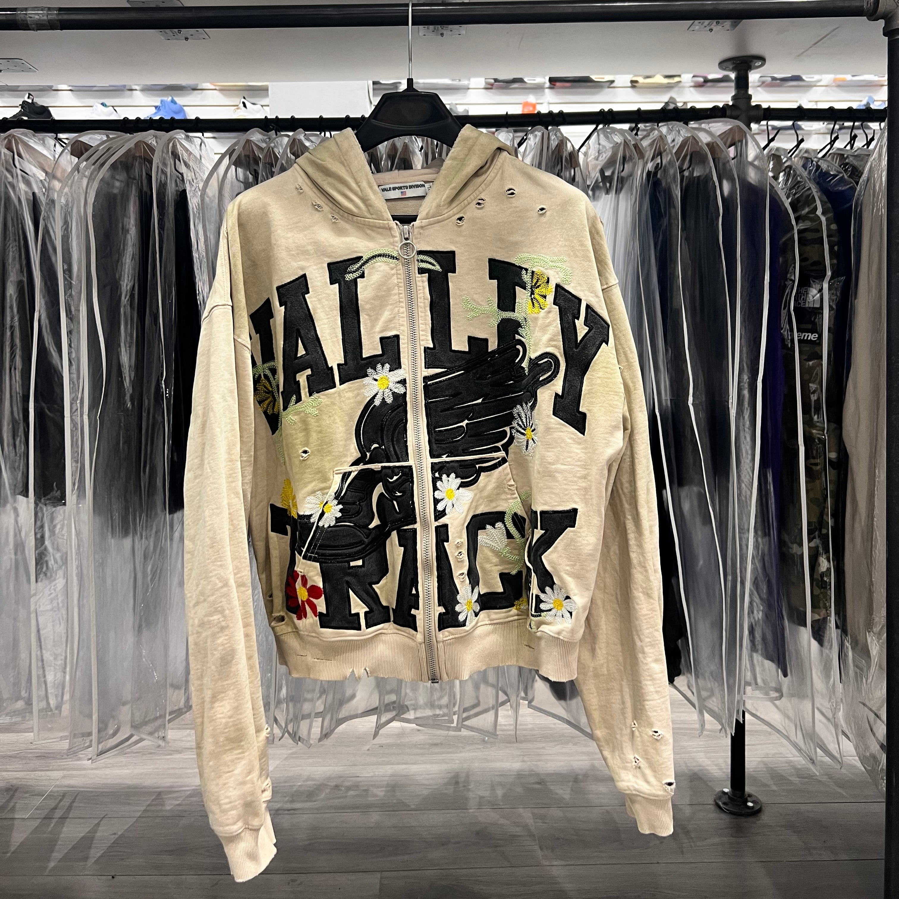 Vale Valley Hoodie Bone Garden Tan (Lightly Worn)