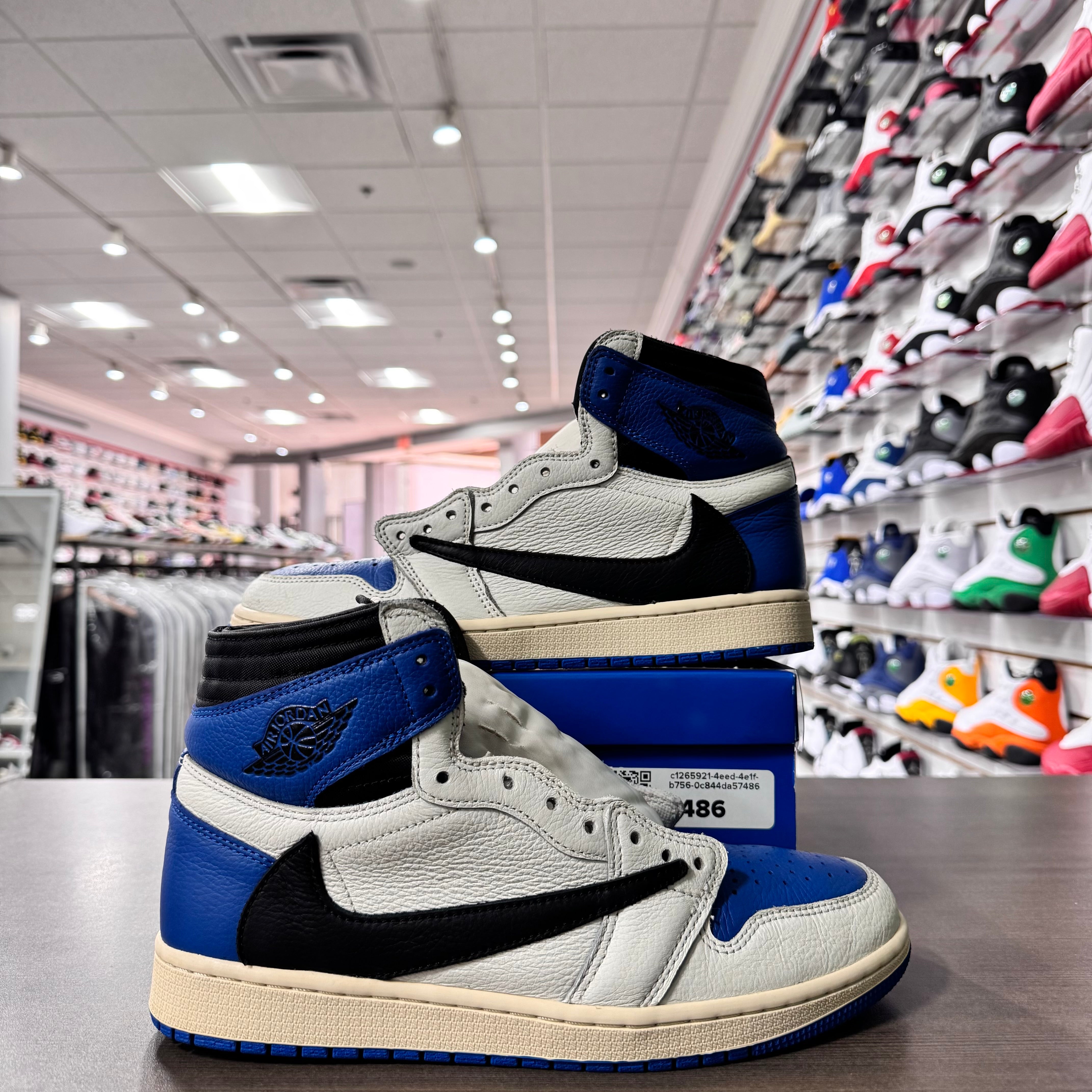 Jordan Retro 1 High Og Mens Travis Scott Fragment (Lightly Worn)