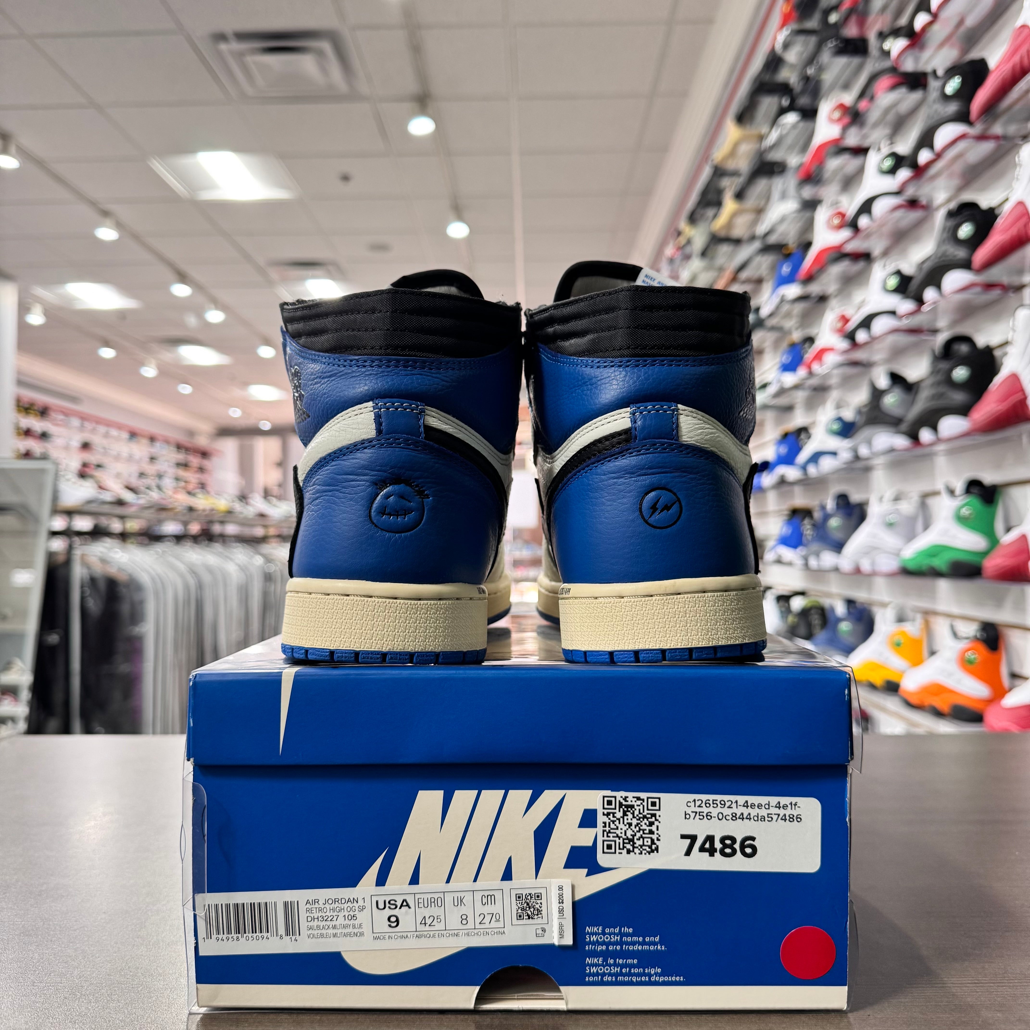 Jordan Retro 1 High Og Mens Travis Scott Fragment (Lightly Worn)