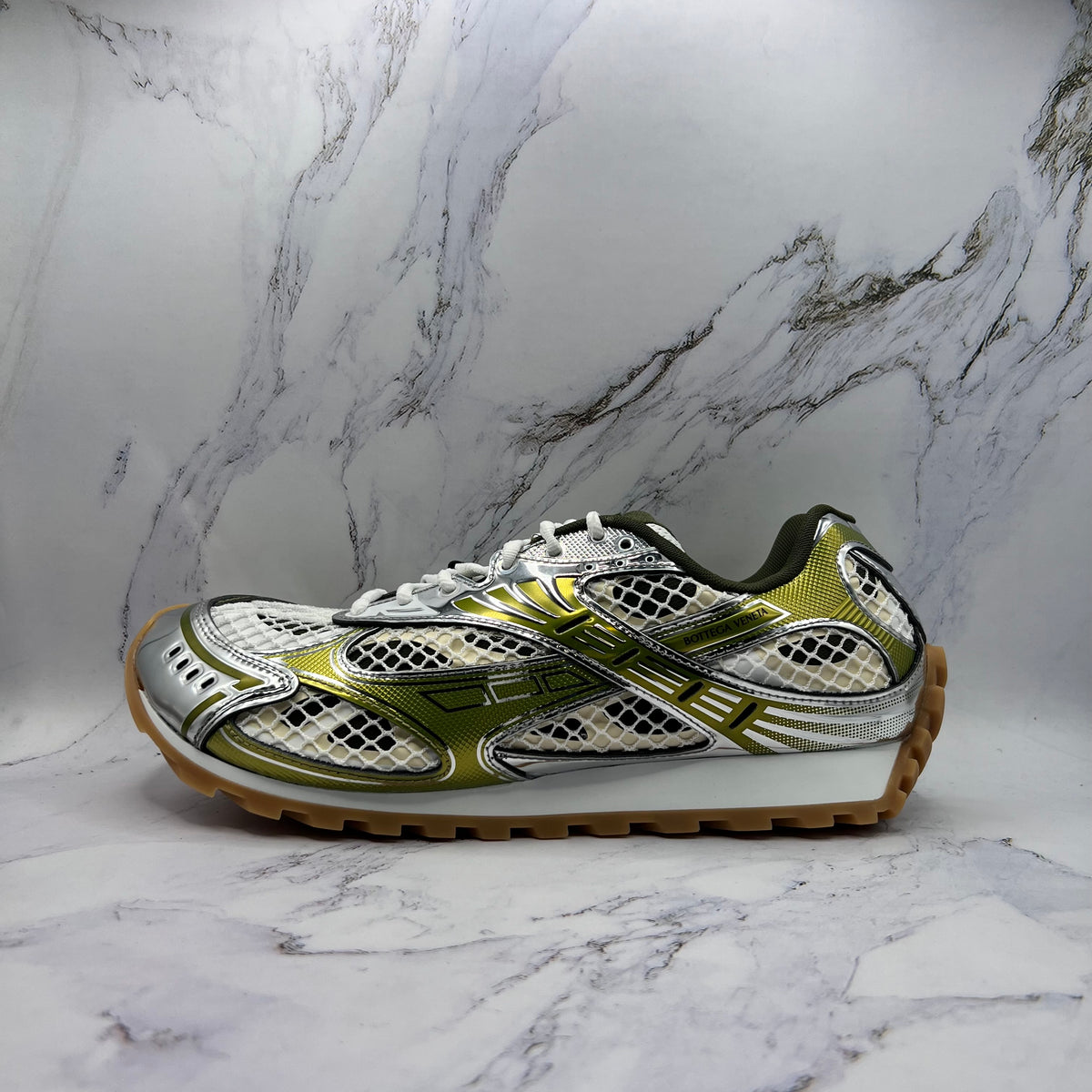 Bottega Veneta Orbit Sneaker Mens Mud White