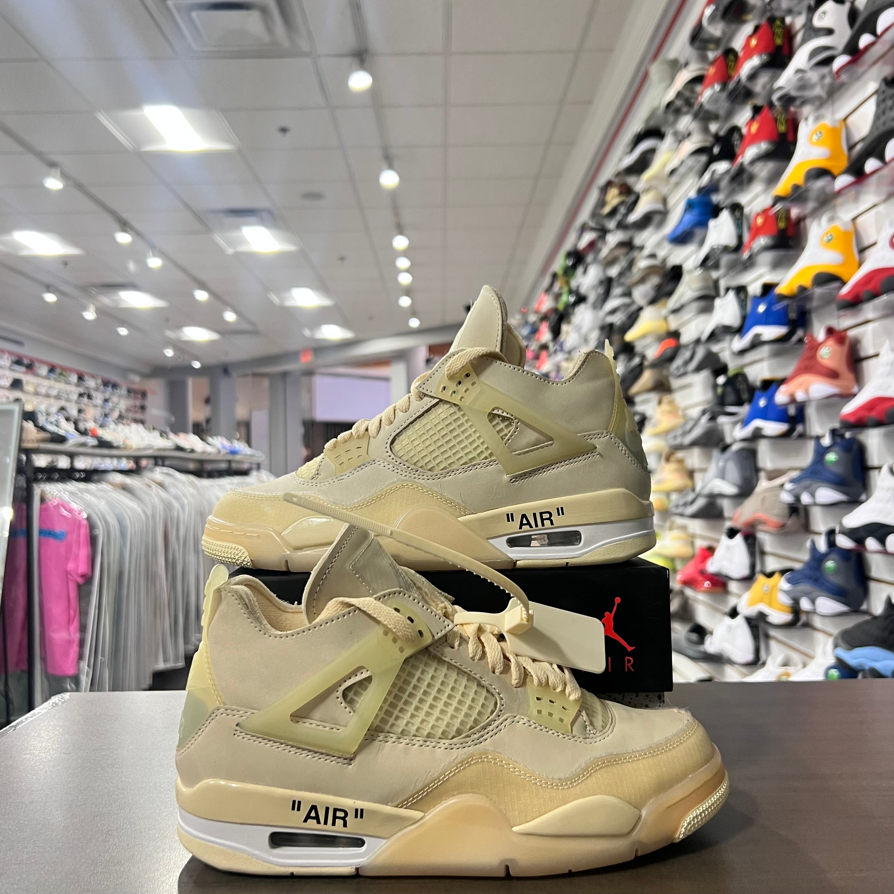 Jordan Retro 4 Womens Off White (Lightly Worn)