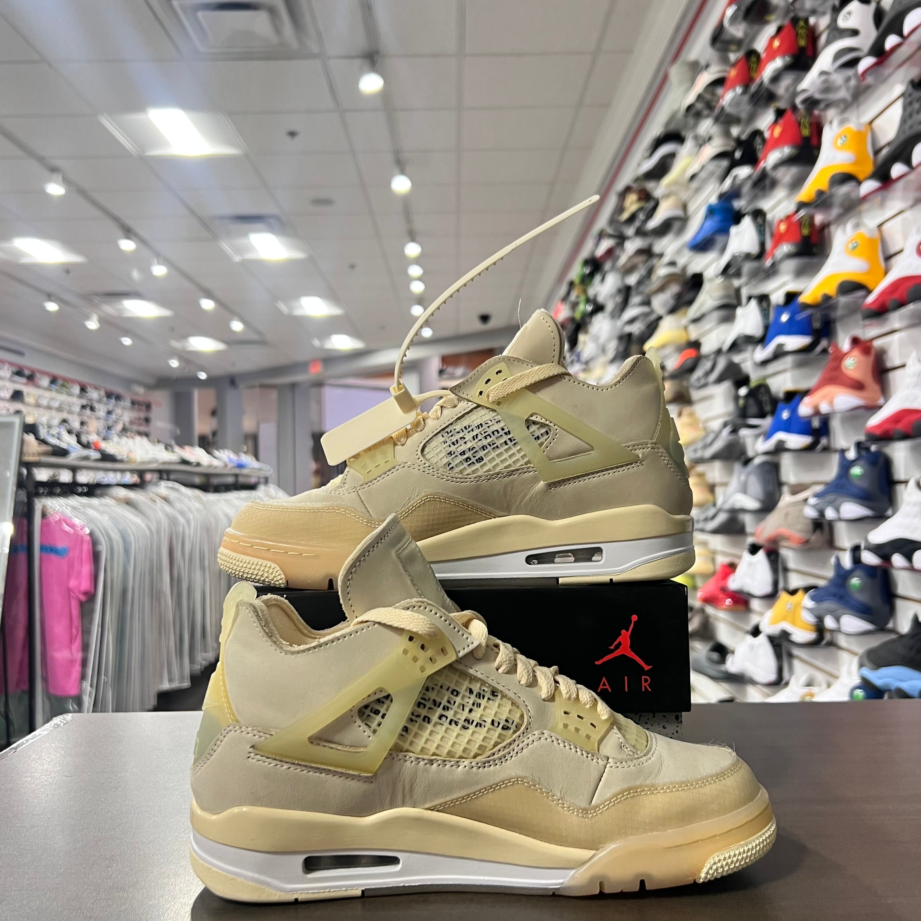 Jordan Retro 4 Womens Off White (Lightly Worn)