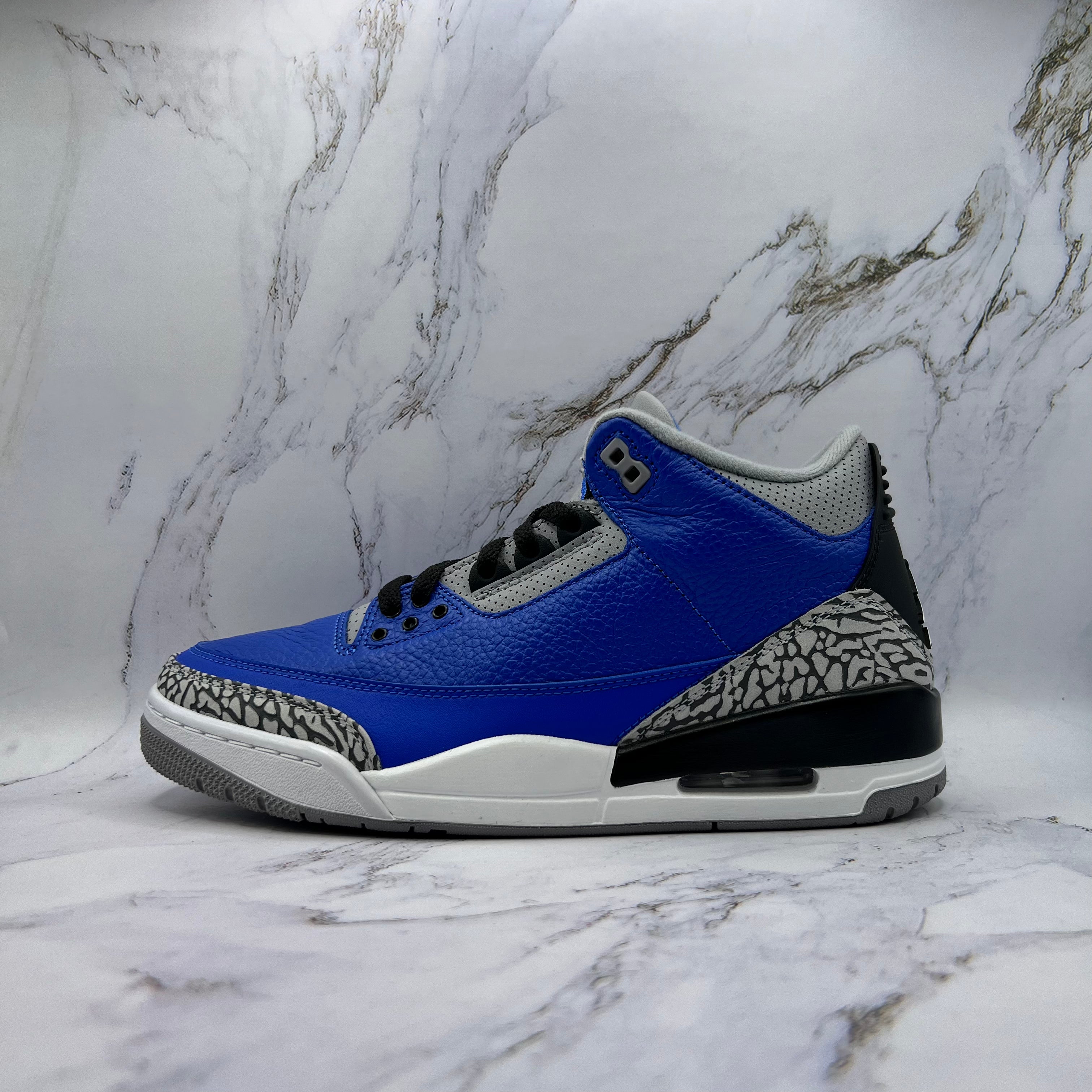 Jordan Retro 3 Mens Varsity Royal Cement (Replacement Box)