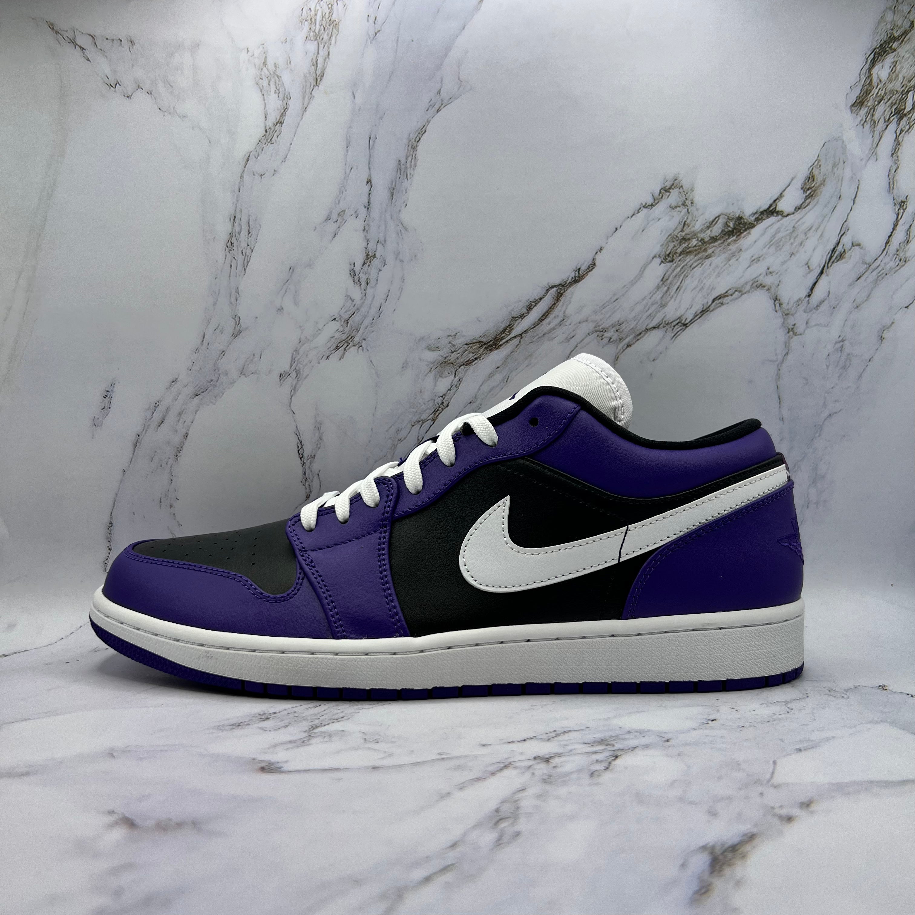 Jordan 1 Low Mens Court Purple