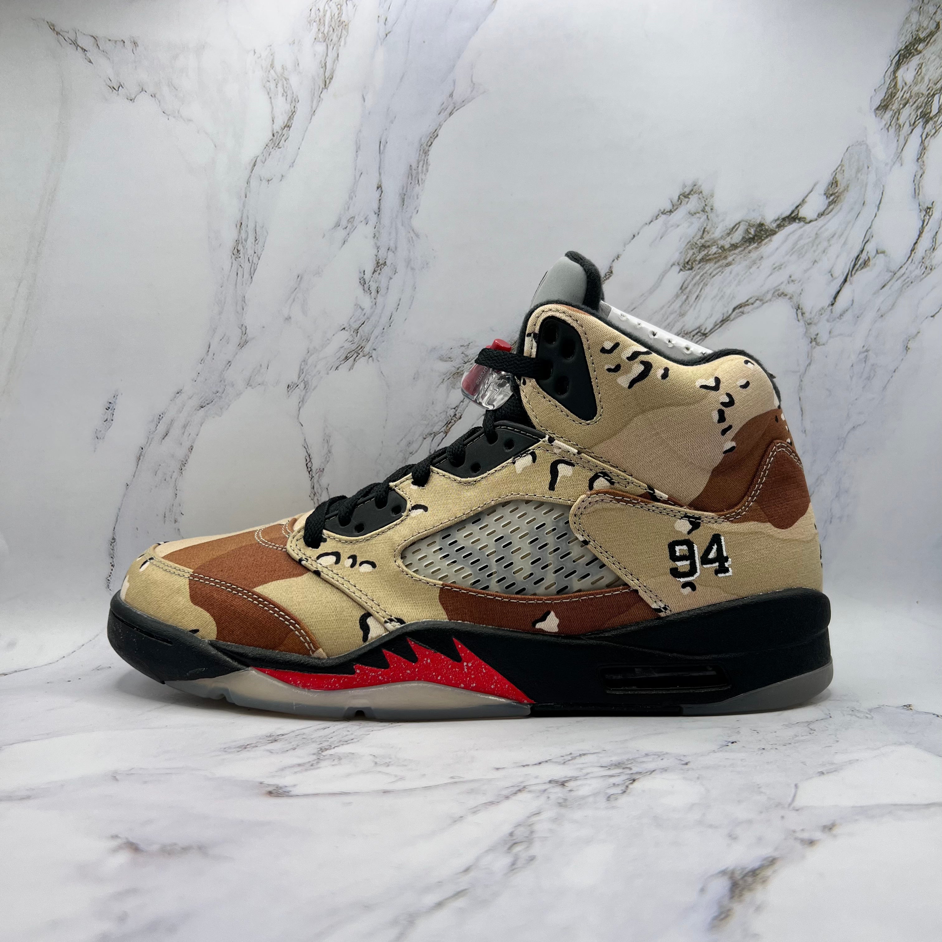 Jordan Retro 5 Mens Supreme Camo