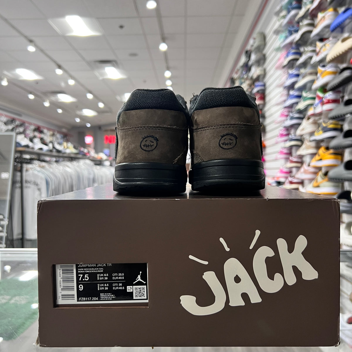 Travis Scott Jumpman Jacks Dark Mocha (Lightly Worn)