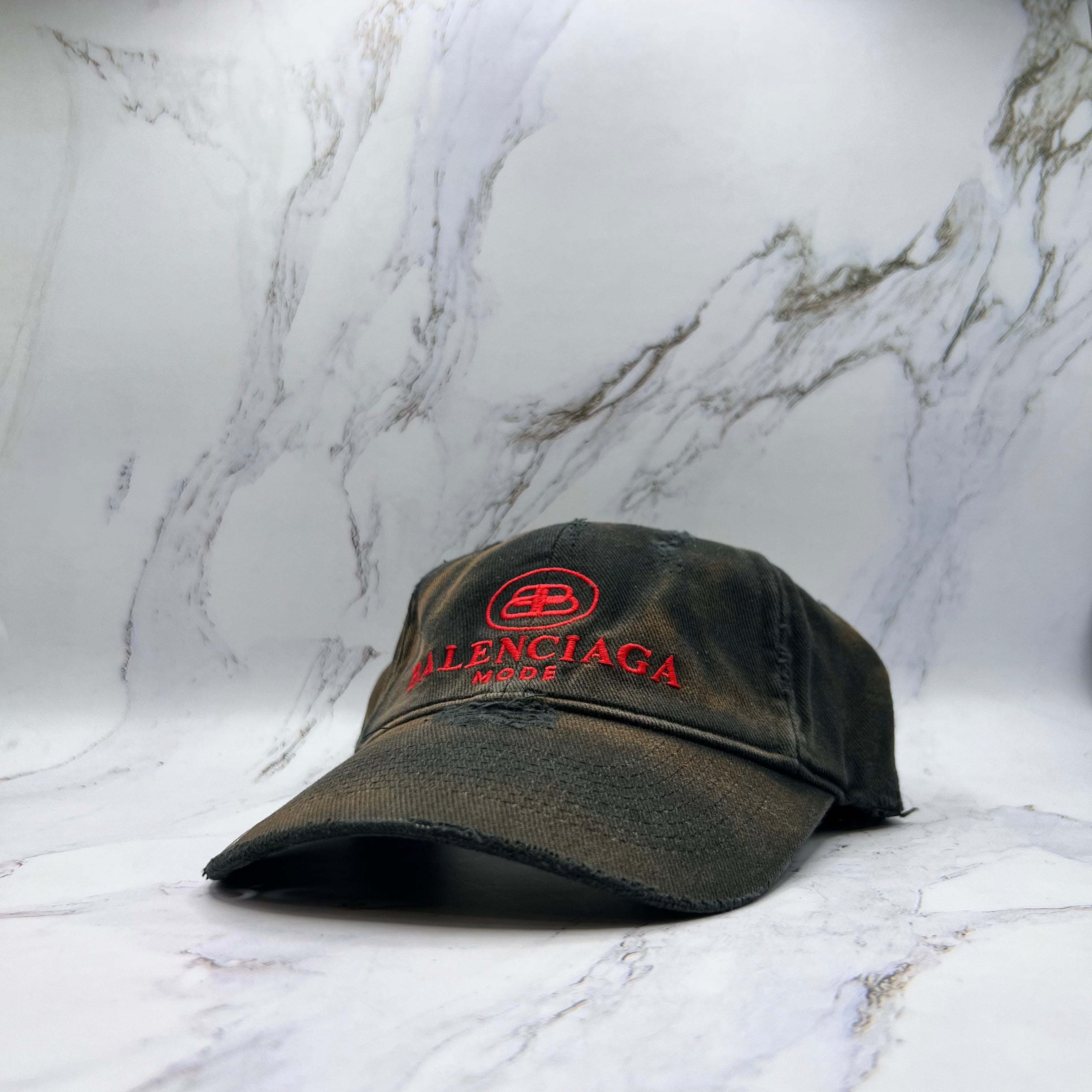 Balenciaga BB Mode Piereced Hat (Lightly Worn)