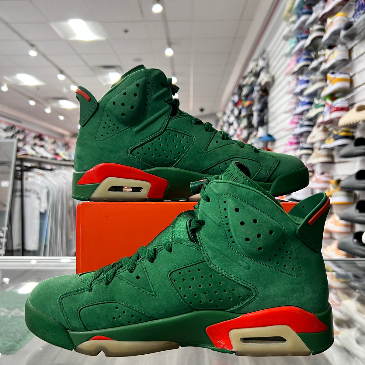 Jordan Retro 6 Mens Gatorade Green (Lightly Worn)