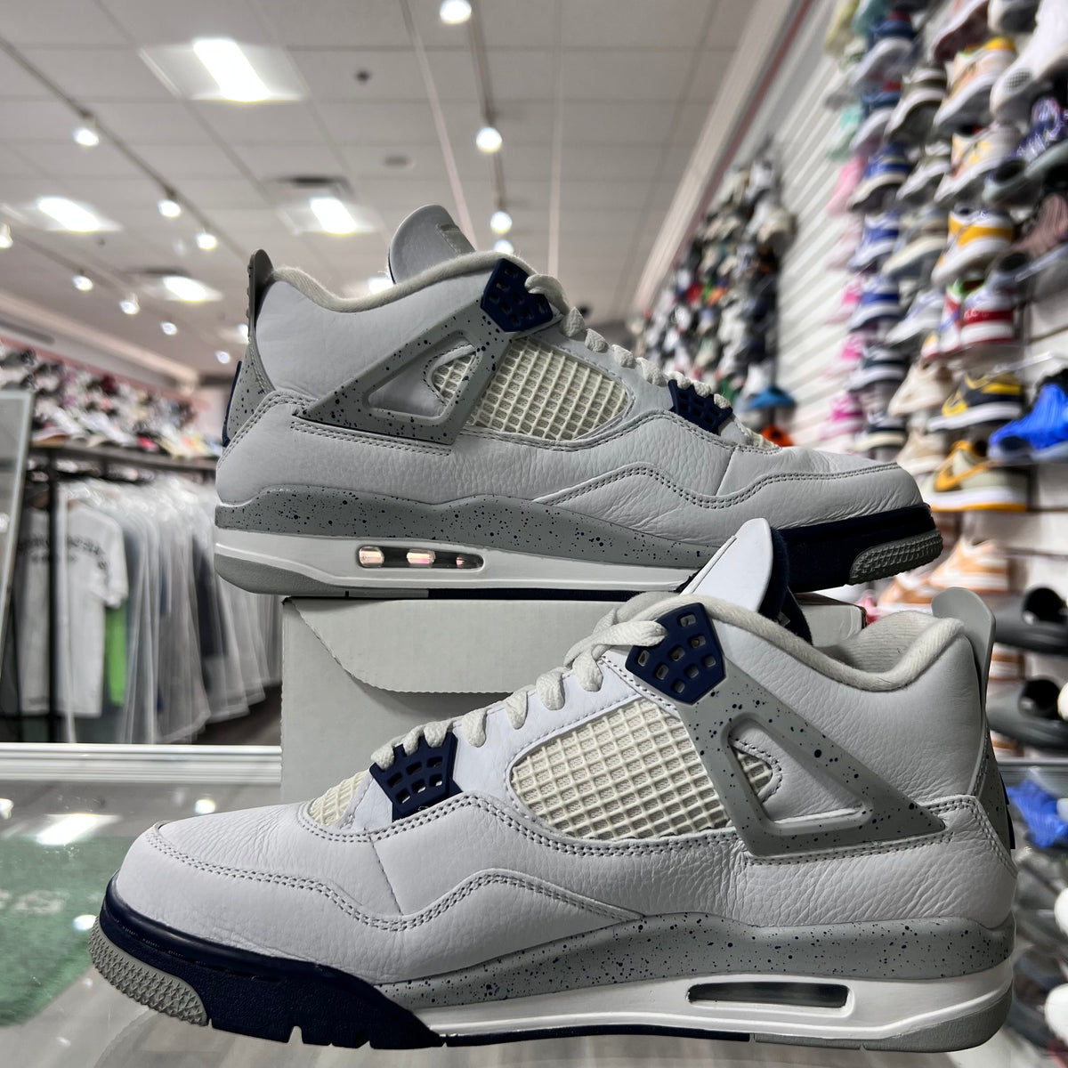 Jordan Retro 4 Mens Midnight Navy (Lightly Worn+Replacement Box)