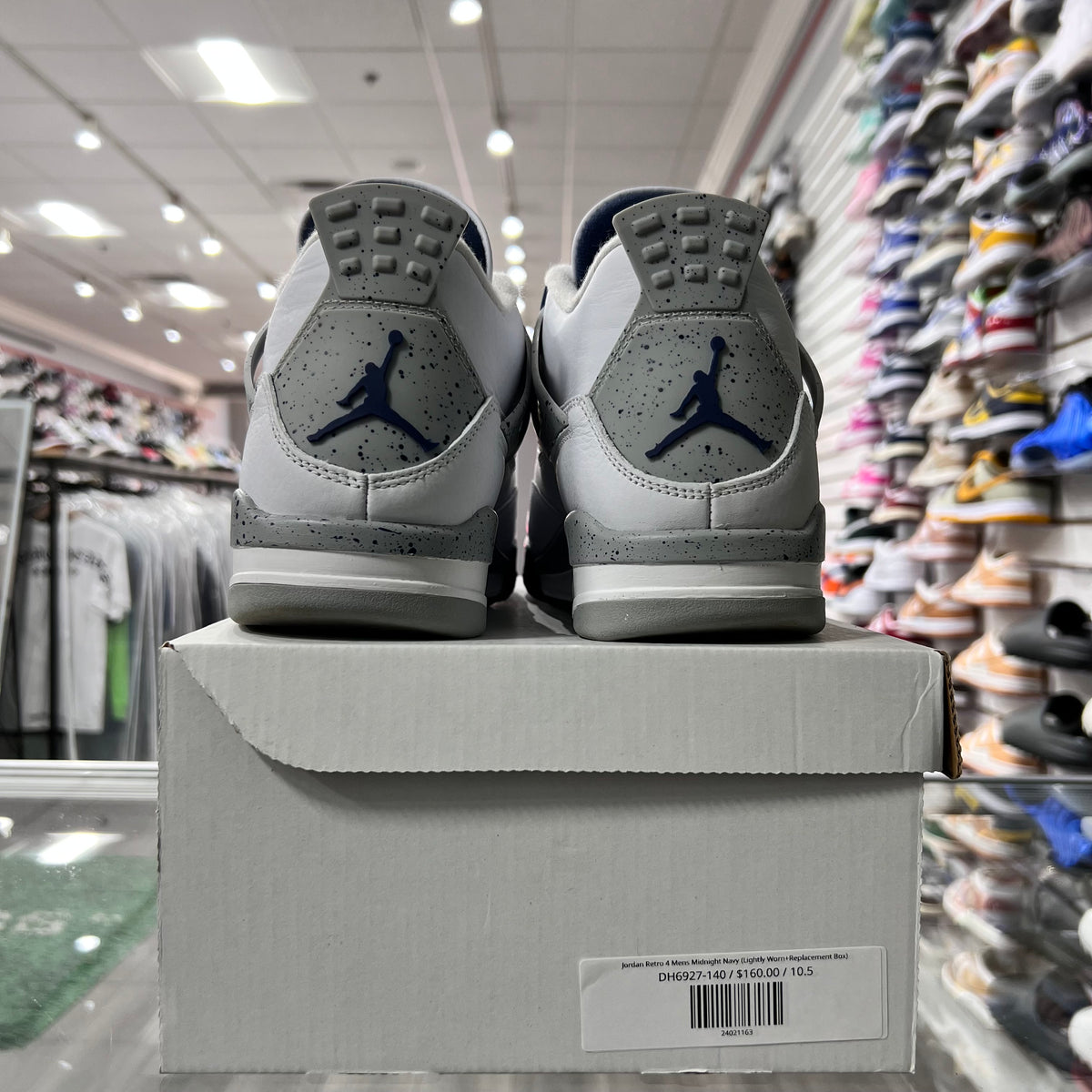 Jordan Retro 4 Mens Midnight Navy (Lightly Worn+Replacement Box)