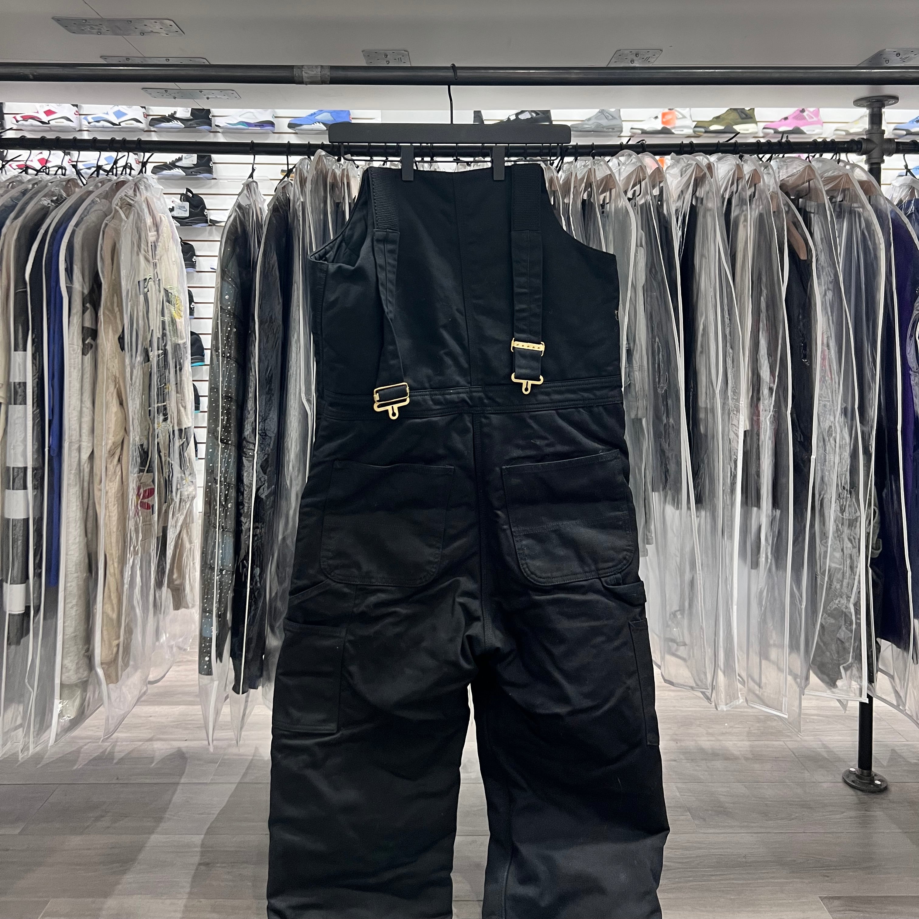 Carhartt Overall + Beanie Set Black (Lightly Worn)