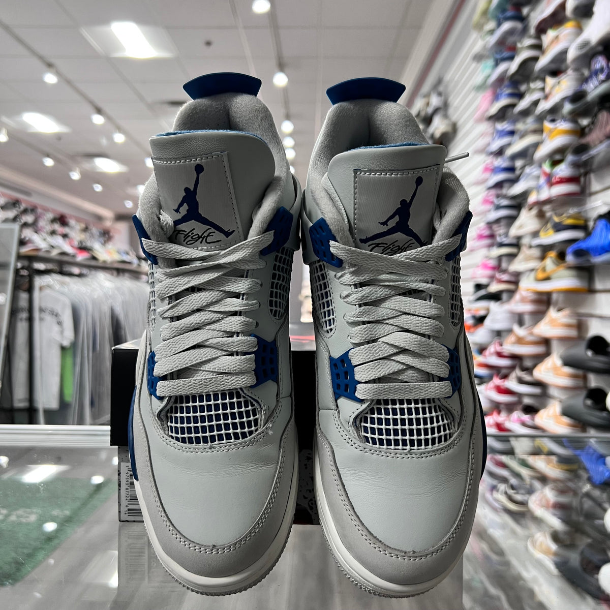 Jordan Retro 4 Mens Military Blue (Lightly Worn)