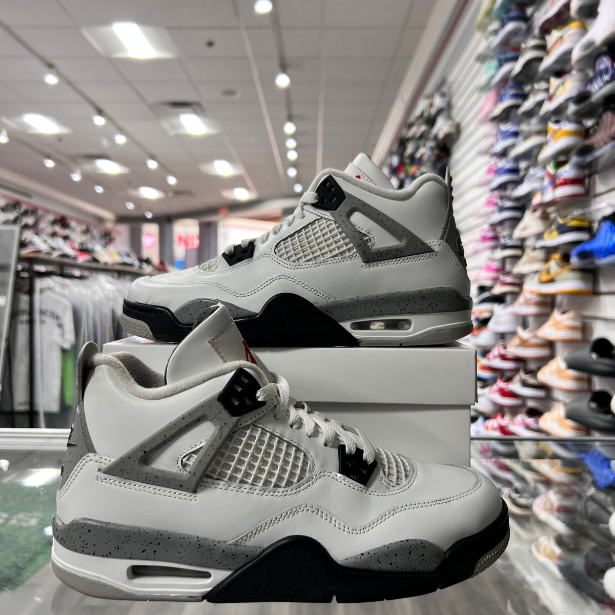Jordan Retro 4 Gs White Cement (B-Grade)(Lightly Worn+Replacement Box)