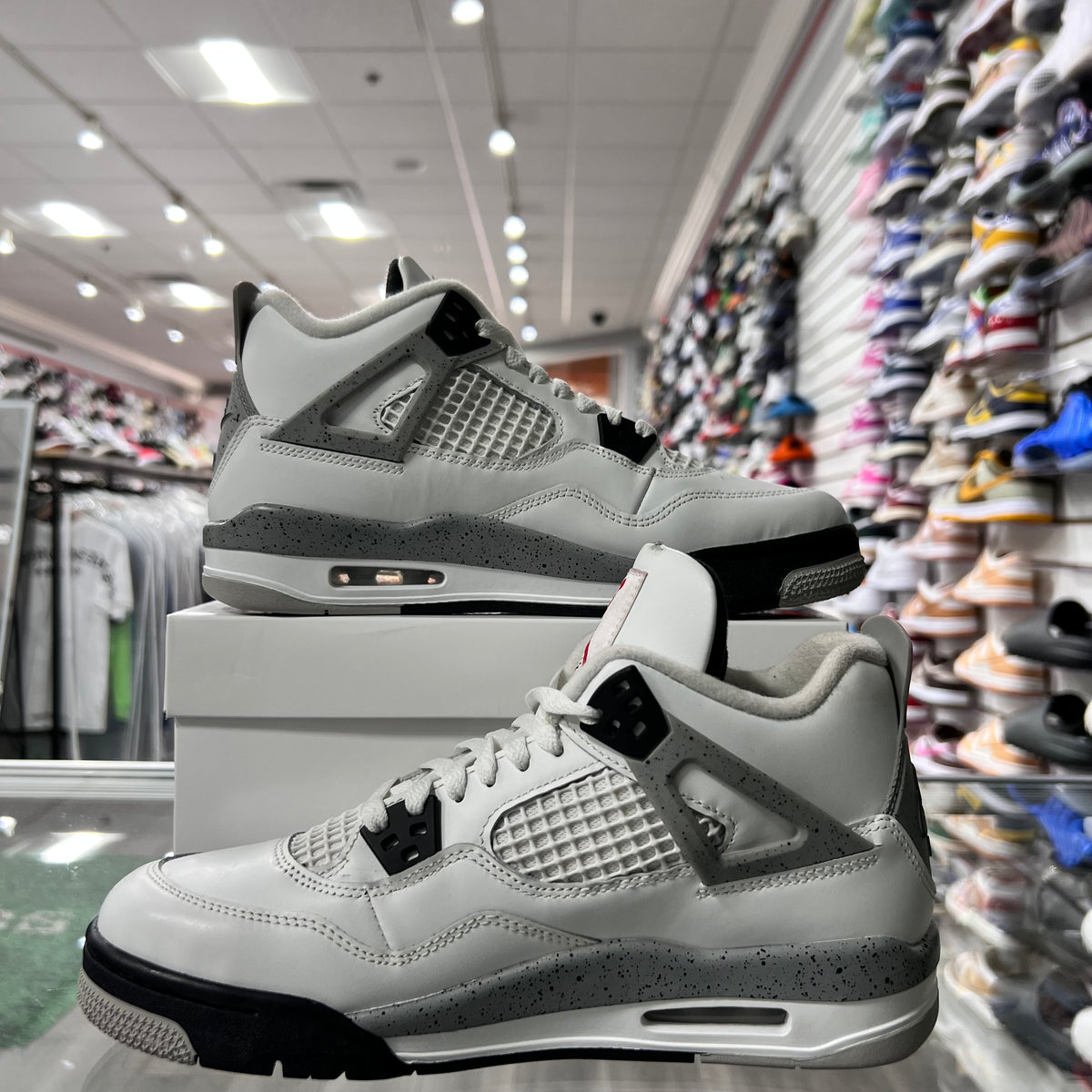 Jordan Retro 4 Gs White Cement (B-Grade)(Lightly Worn+Replacement Box)