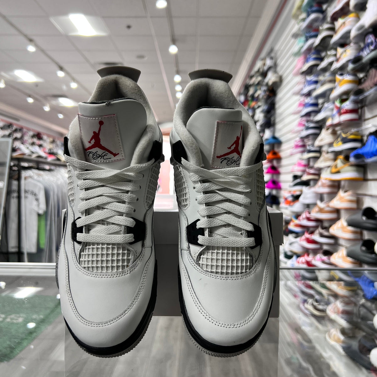 Jordan Retro 4 Gs White Cement (B-Grade)(Lightly Worn+Replacement Box)