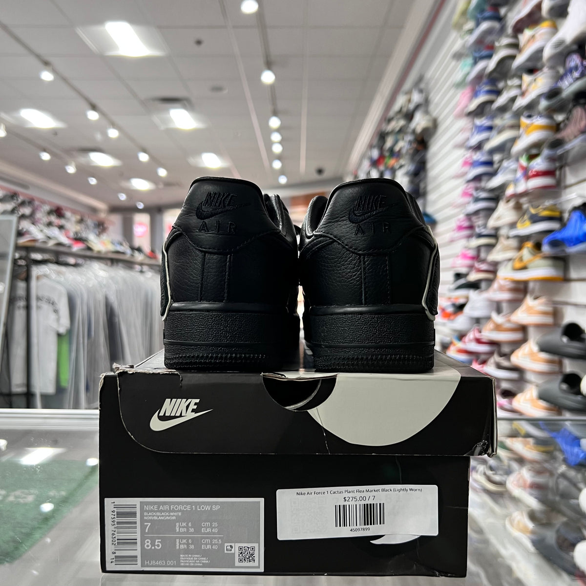 Nike Air Force 1 Cactus Plant Flea Market Black (Lightly Worn)