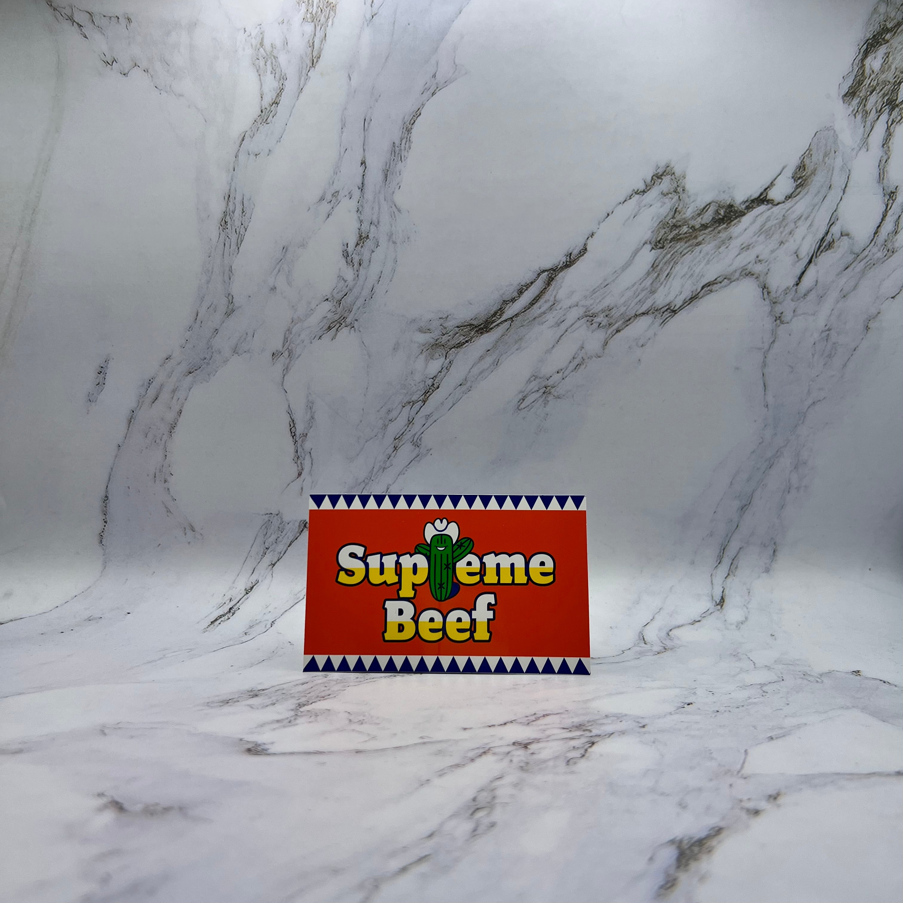 Supreme Beef Sticker