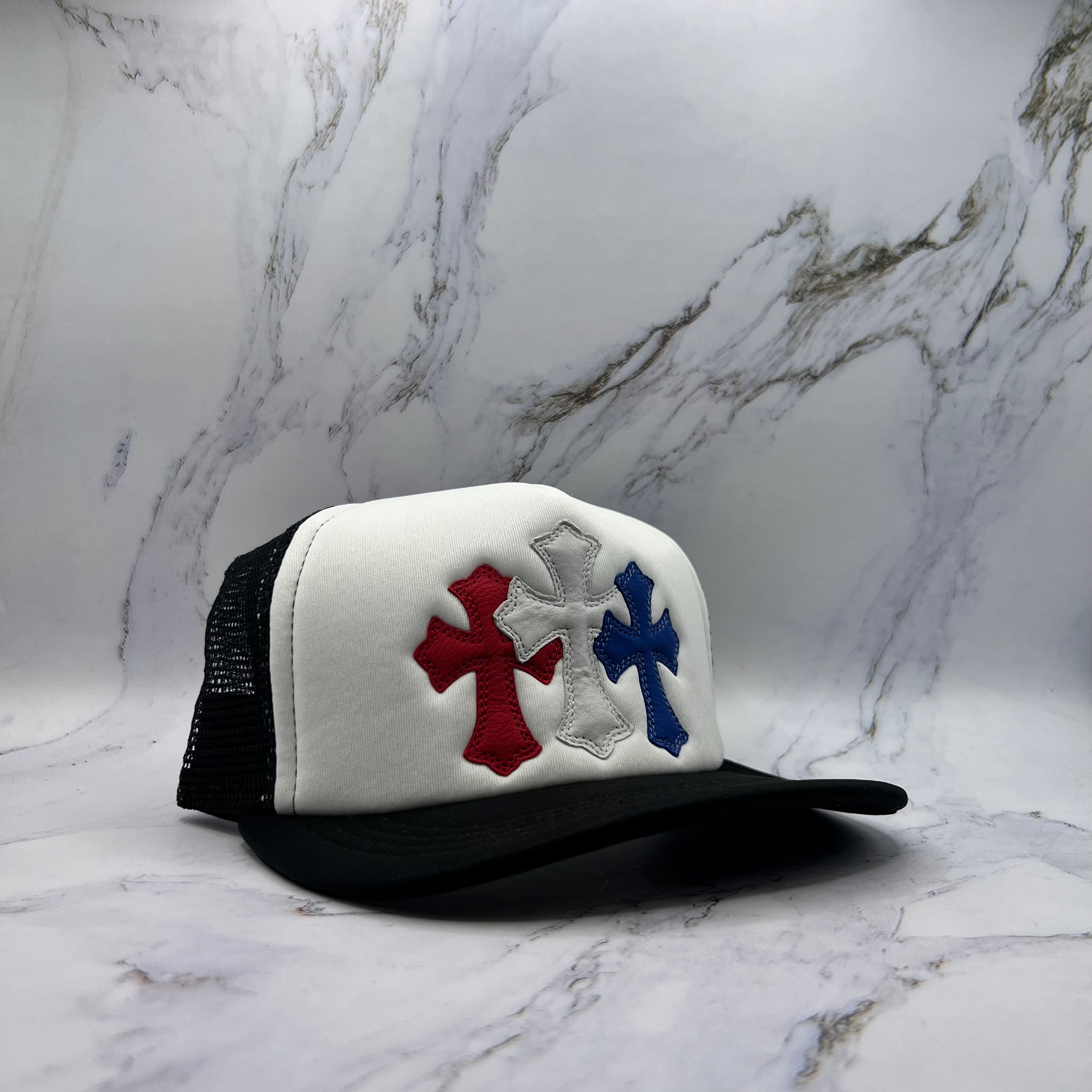 Chrome Hearts USA Leather Patches Trucker