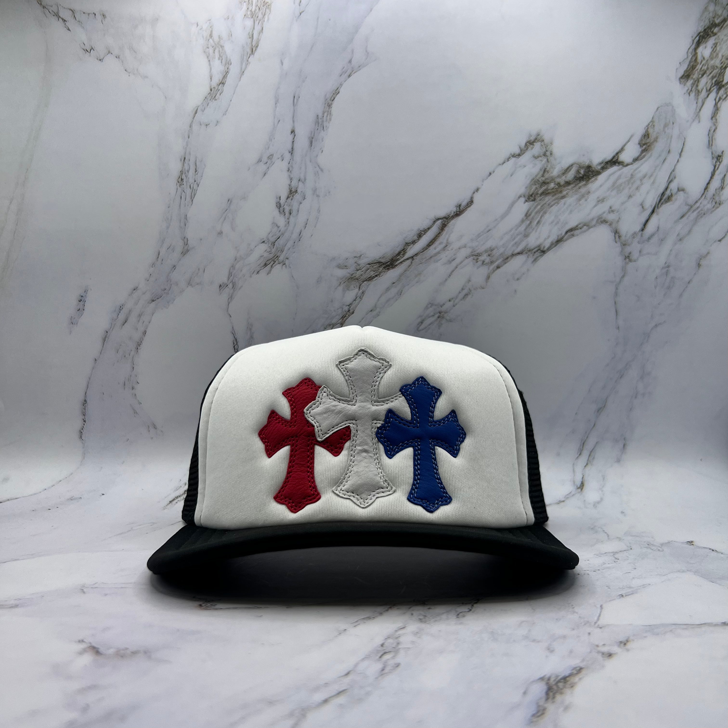 Chrome Hearts USA Leather Patches Trucker