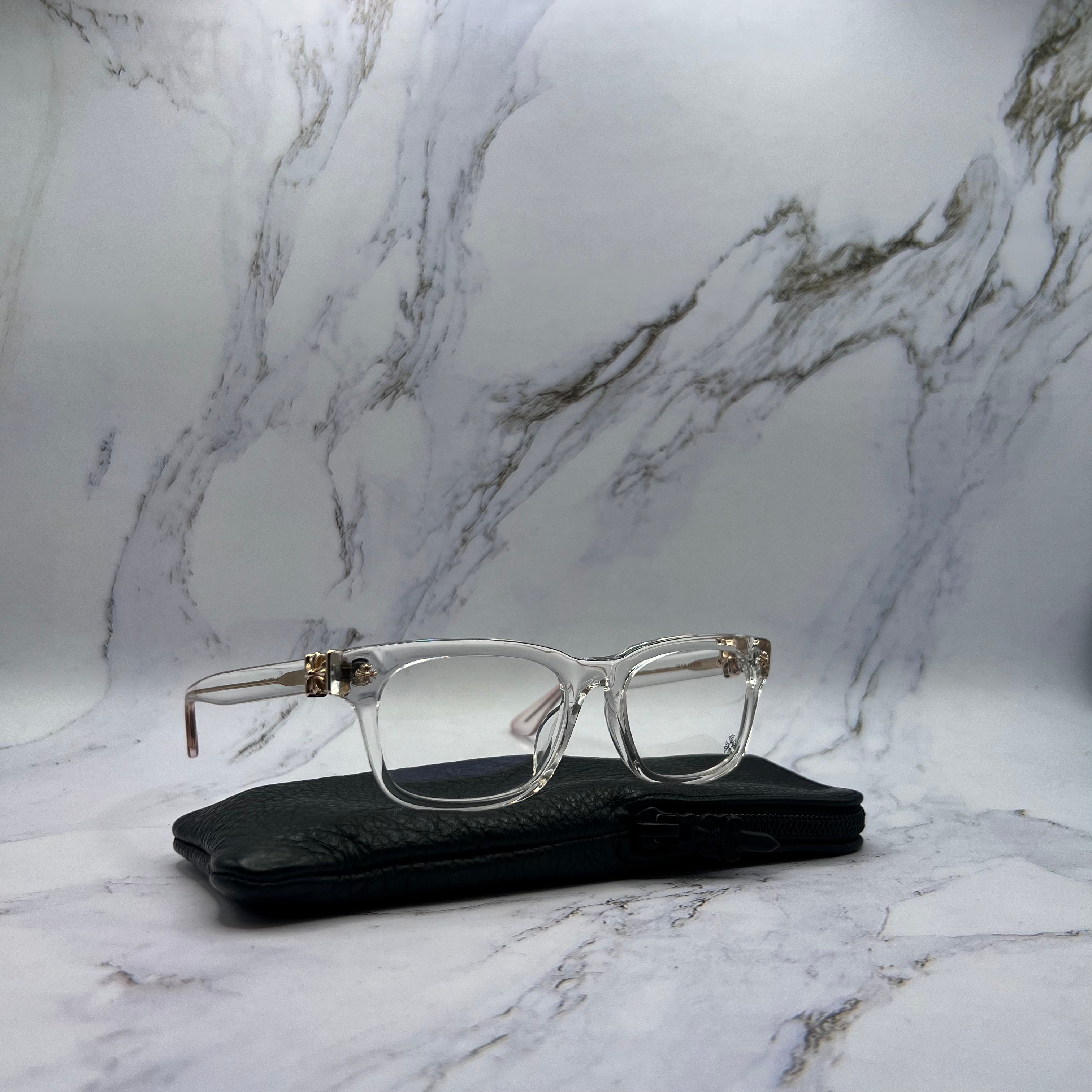 Chrome Hearts Vagilante Frames Crystal Gold ( Lightly Worn)