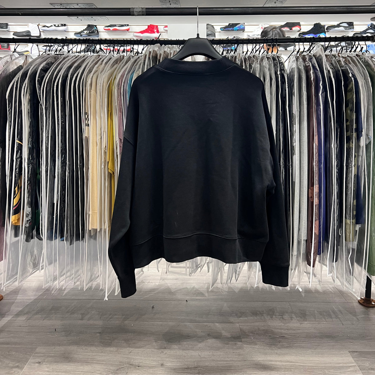 Palm Angel Neck Logo Crewneck Sweatshirt (Lightly Worn)