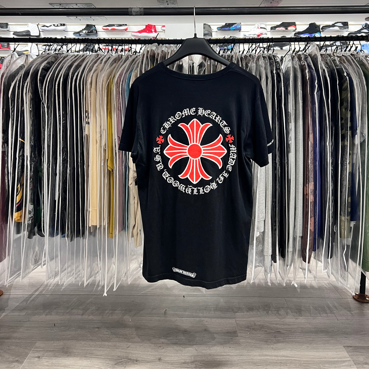 Chrome Hearts Made In Hollywood Tee Shirt (Lightly Worn+Cracking In The Back)