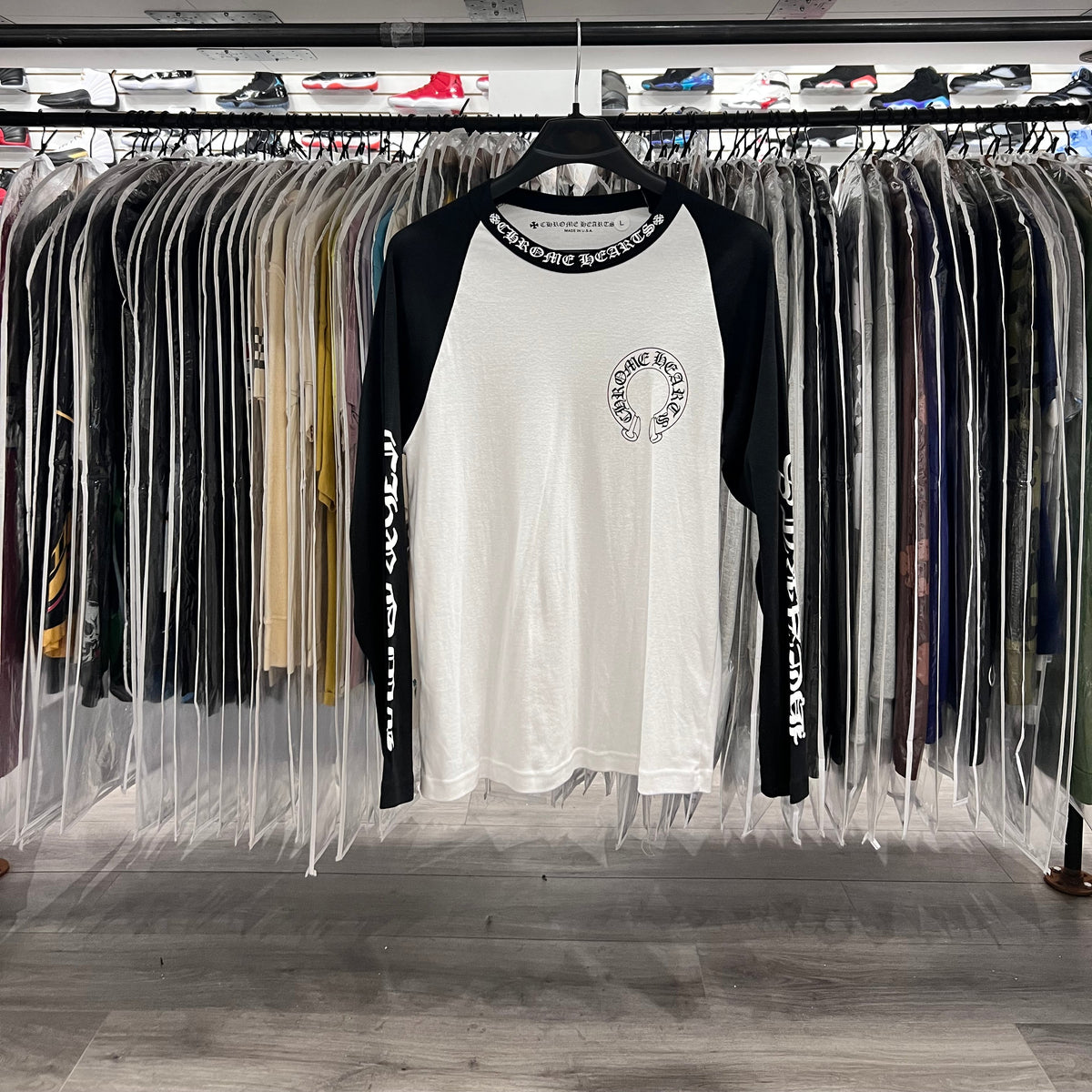 Chrome Hearts Baseball Tee White Black