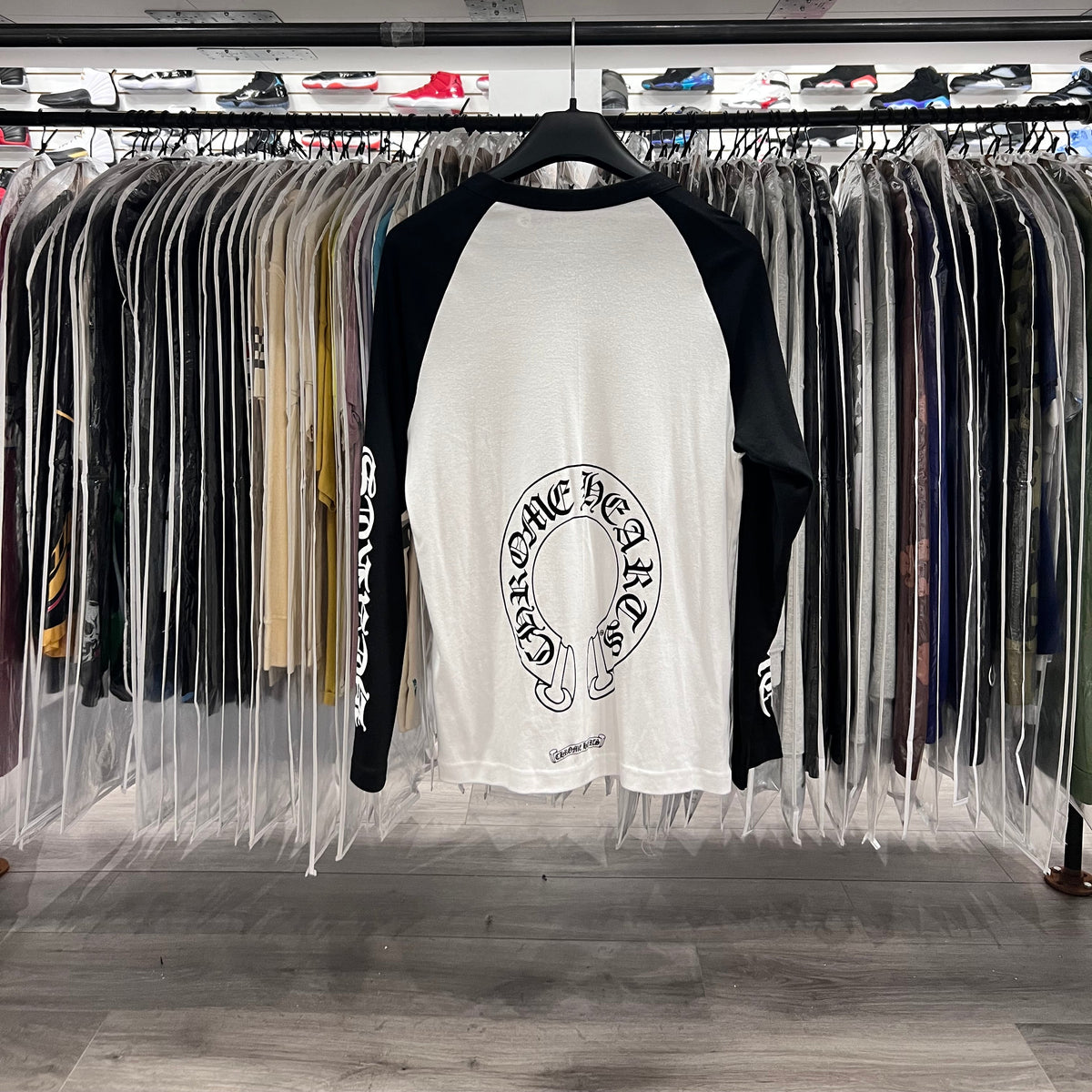 Chrome Hearts Baseball Tee White Black