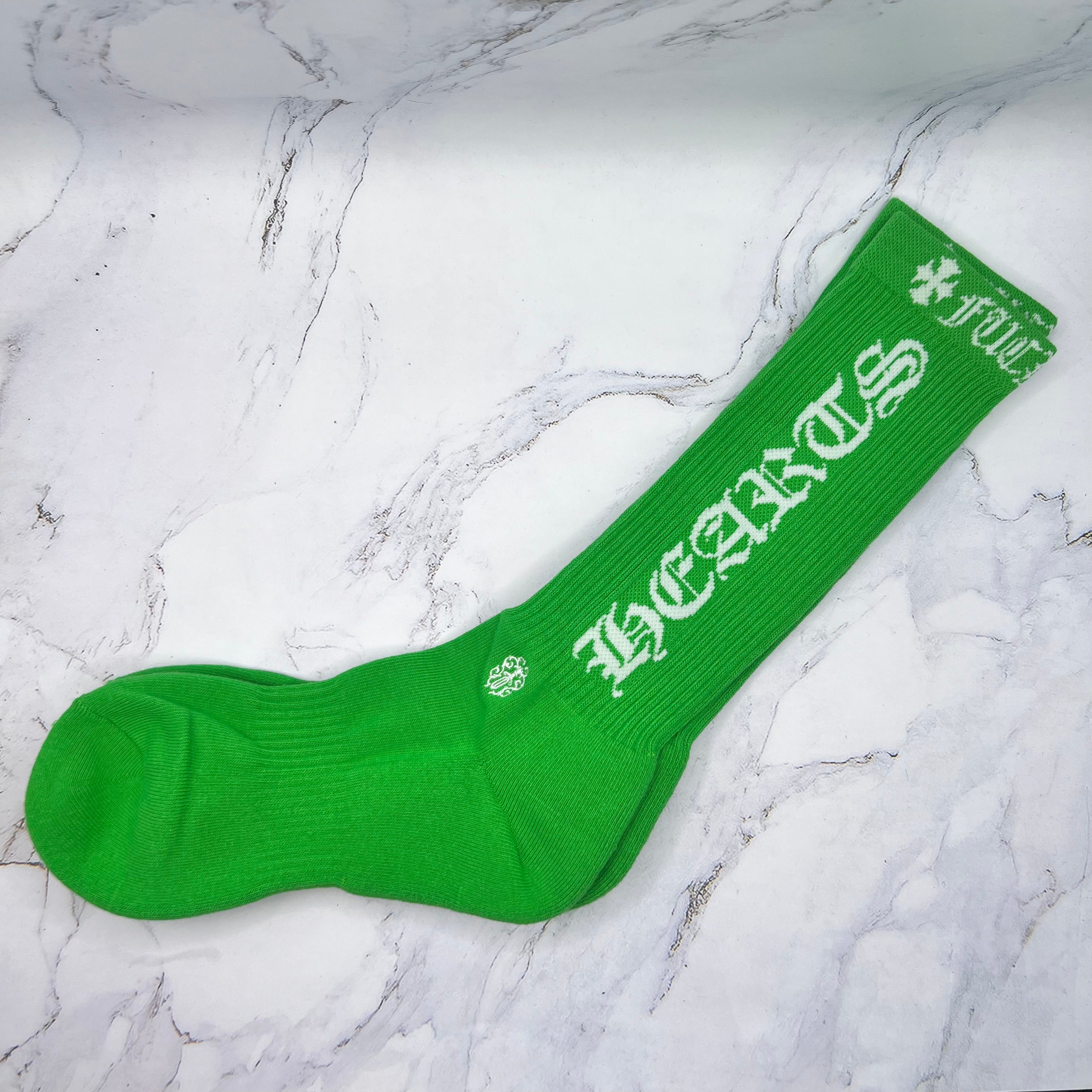 Chrome Hearts F*** You Socks Green
