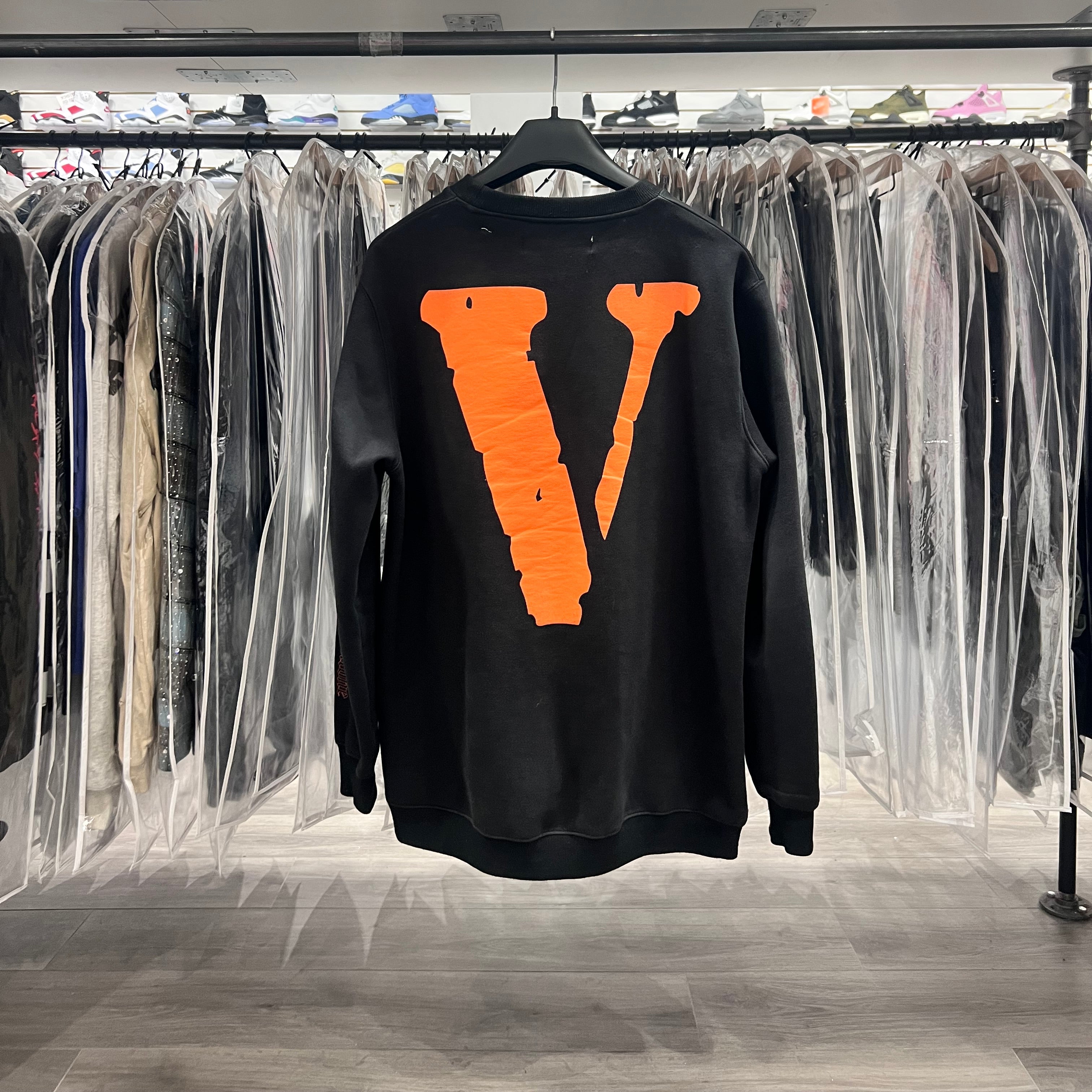 Off White X Vlone Crewneck Sweater Black (Lightly Worn)