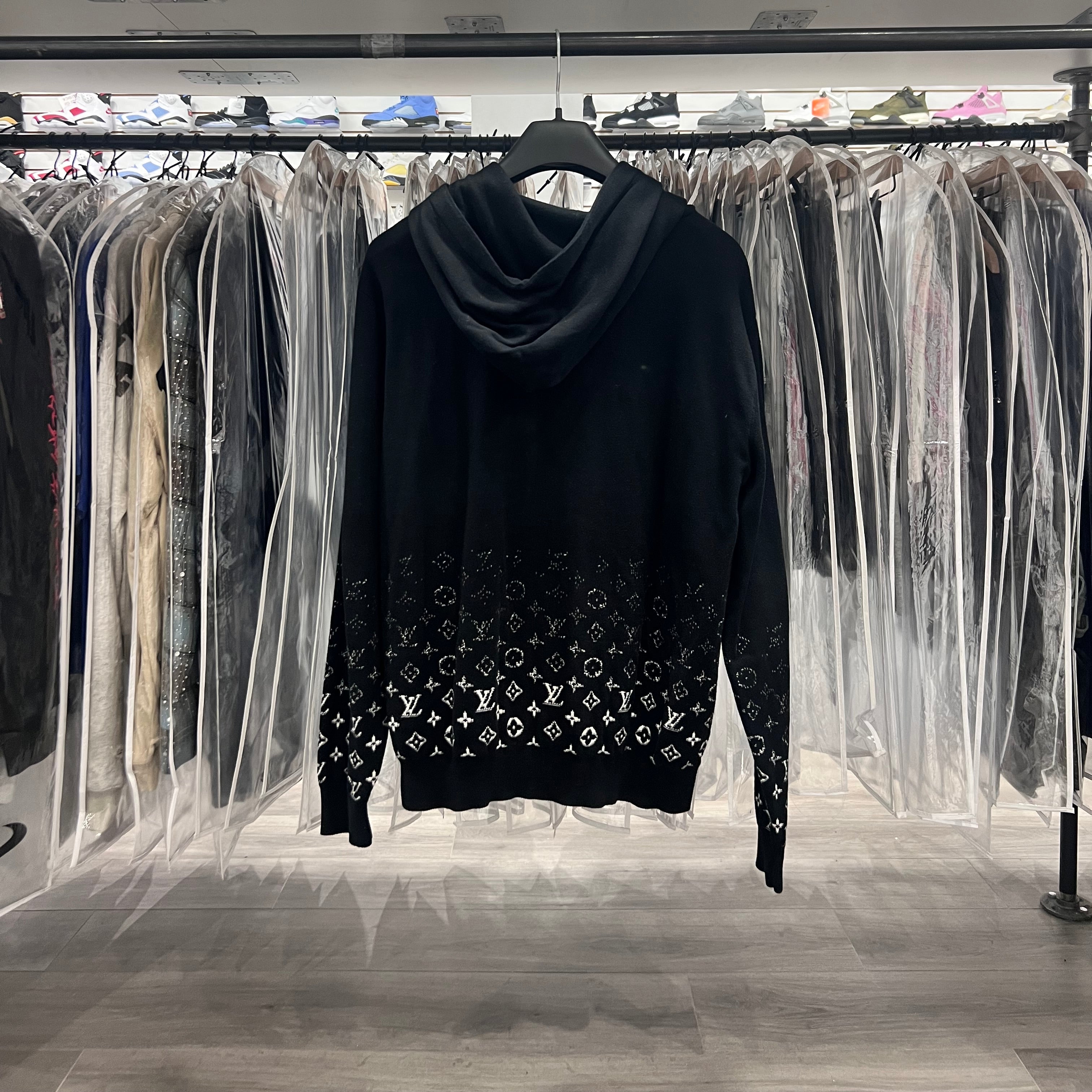 Louis Vuitton Monogram Hoodie Black (Lightly Worn)