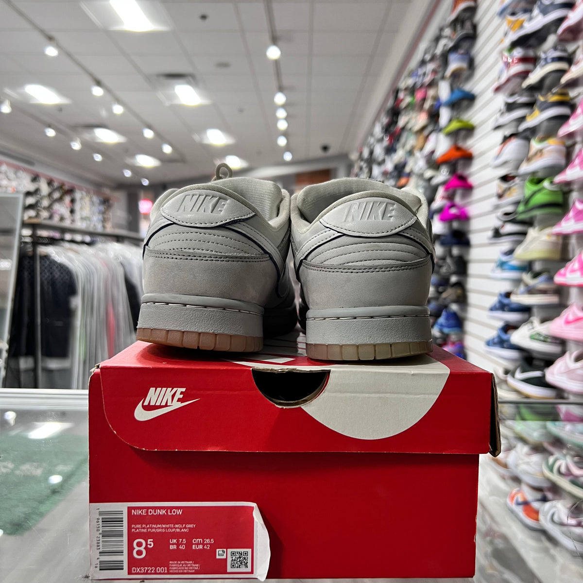 Nike Dunk Low Wolf Grey Pure Platinum (Lightly Worn)