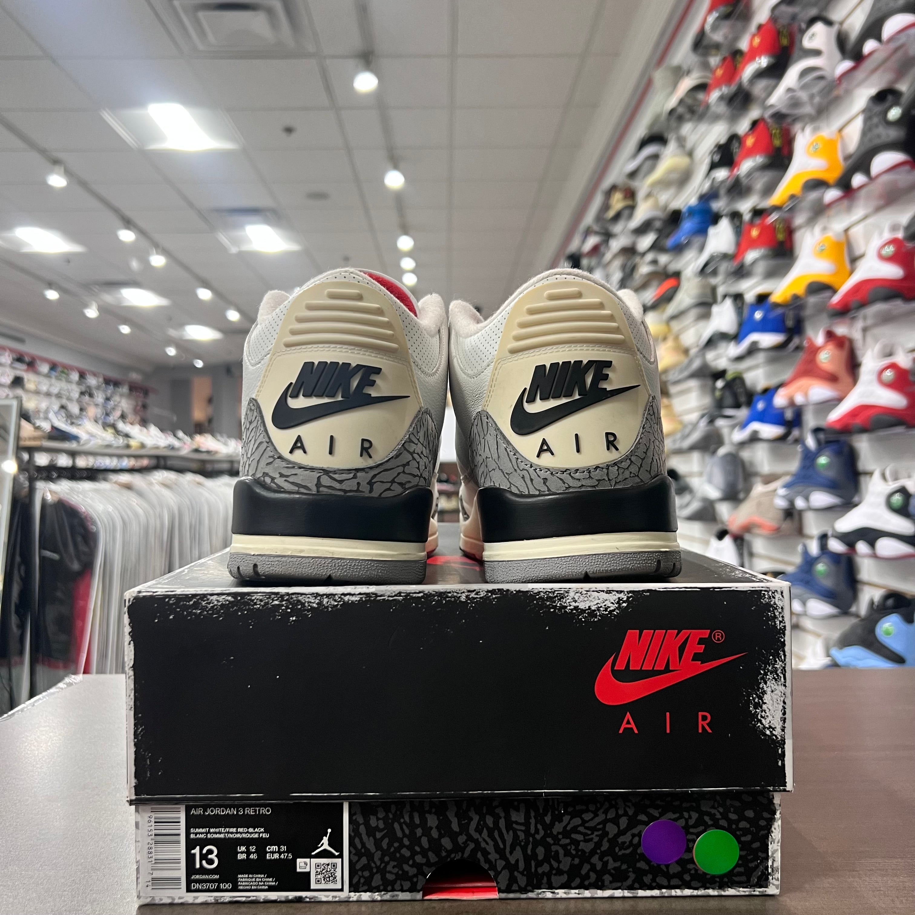 Jordan Retro 3 Mens White Cement Reimagined (Lightly Worn)