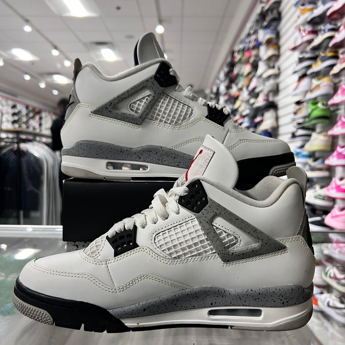Jordan Retro 4 Mens White Cement (Lightly Worn)