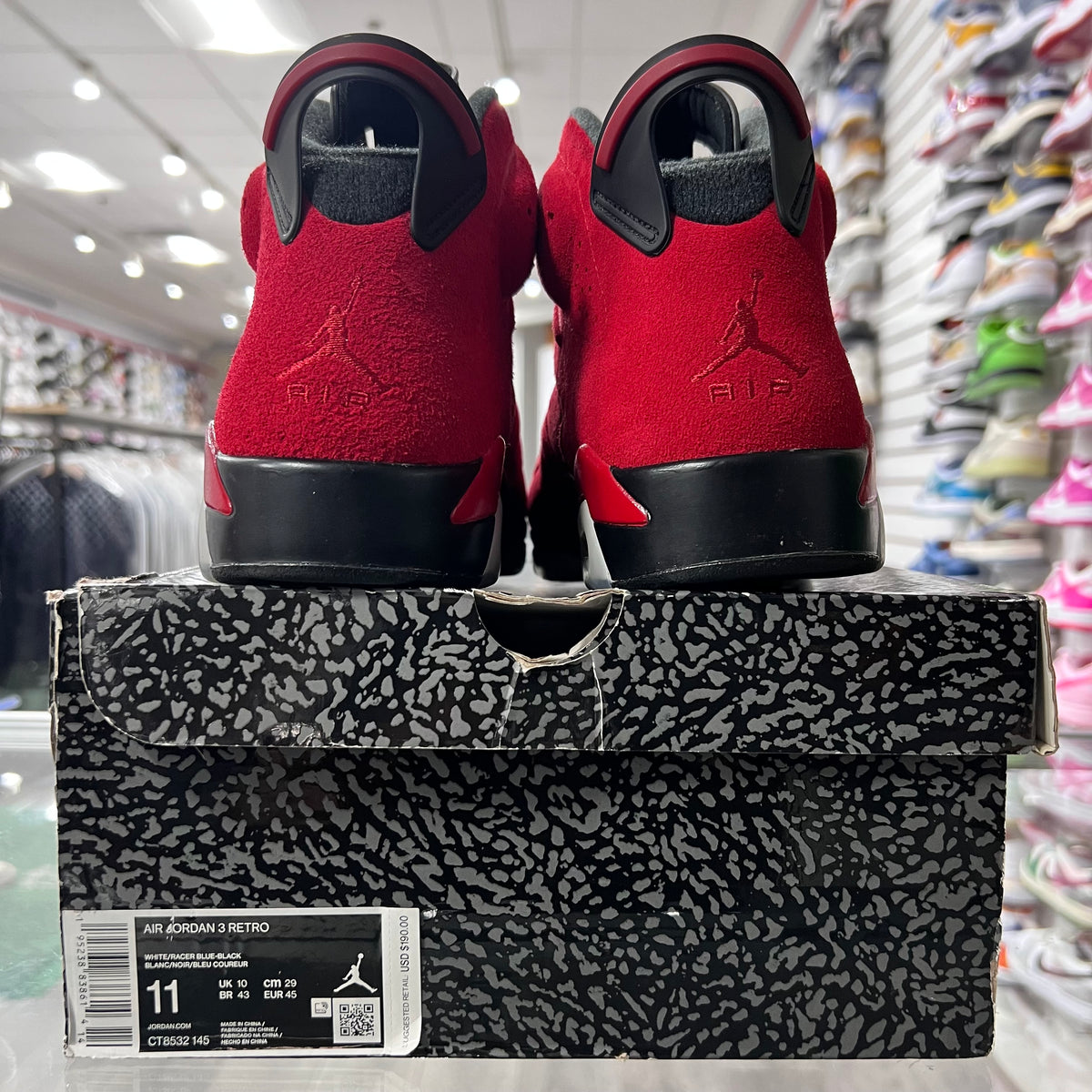 Jordan Retro 6 Mens Toro Bravo (Lightly Worn+Replacement Box)