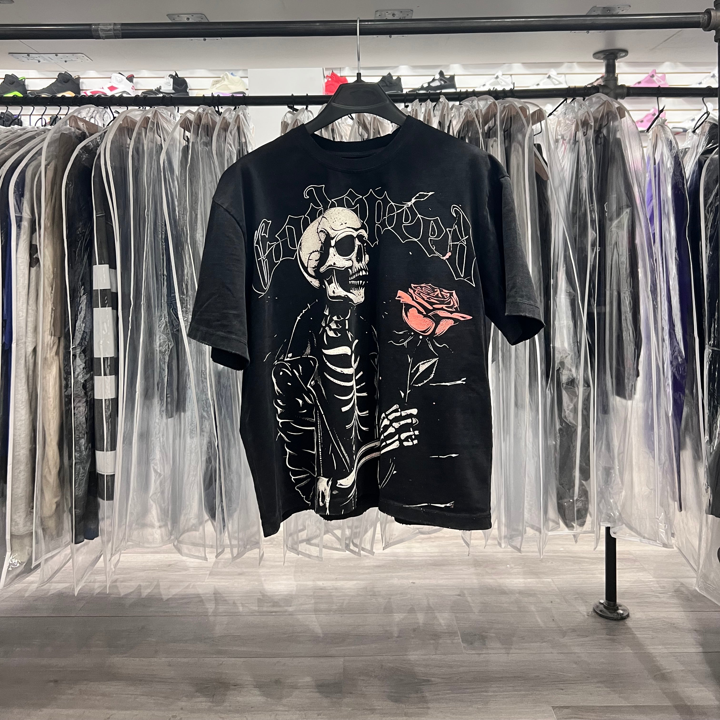 Godspeed Tee Skeleton Rose (Lightly Worn)